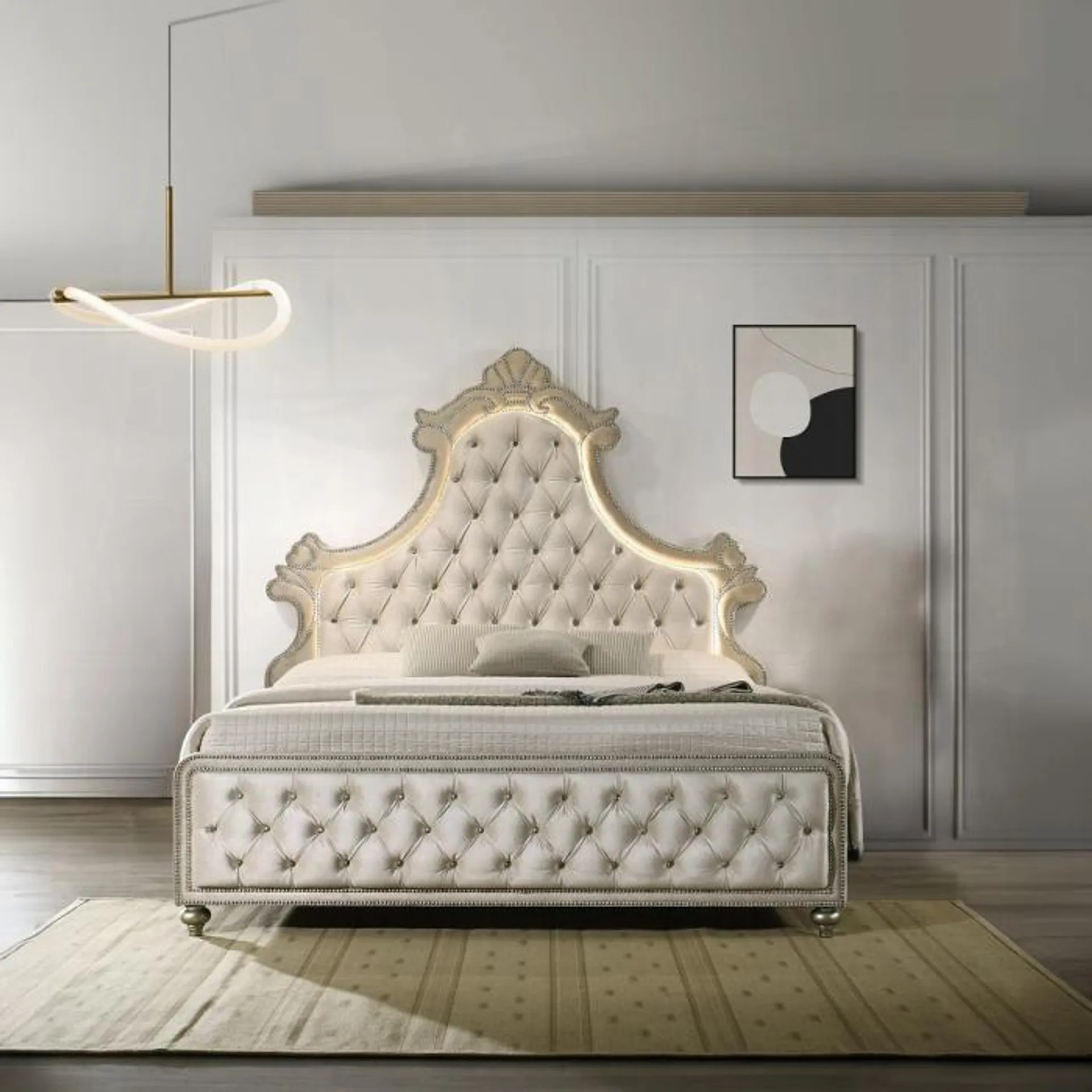 Lucienne Queen Bed W/LED