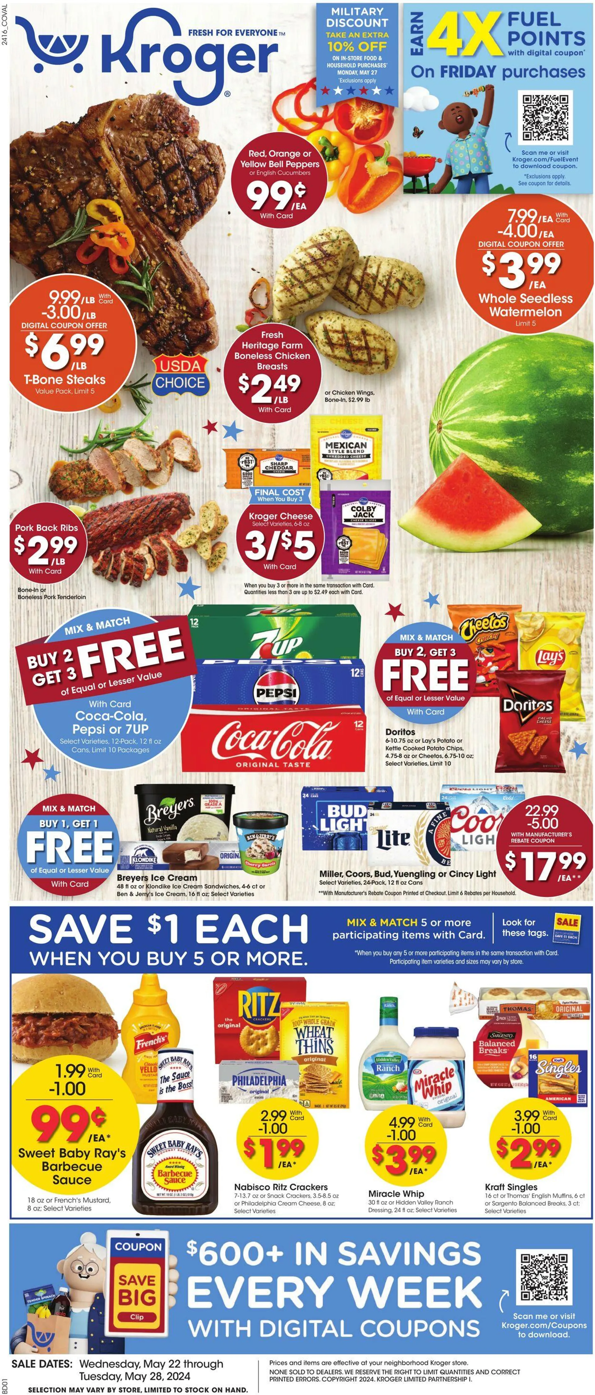 Kroger Current weekly ad valid until May 28, 2024