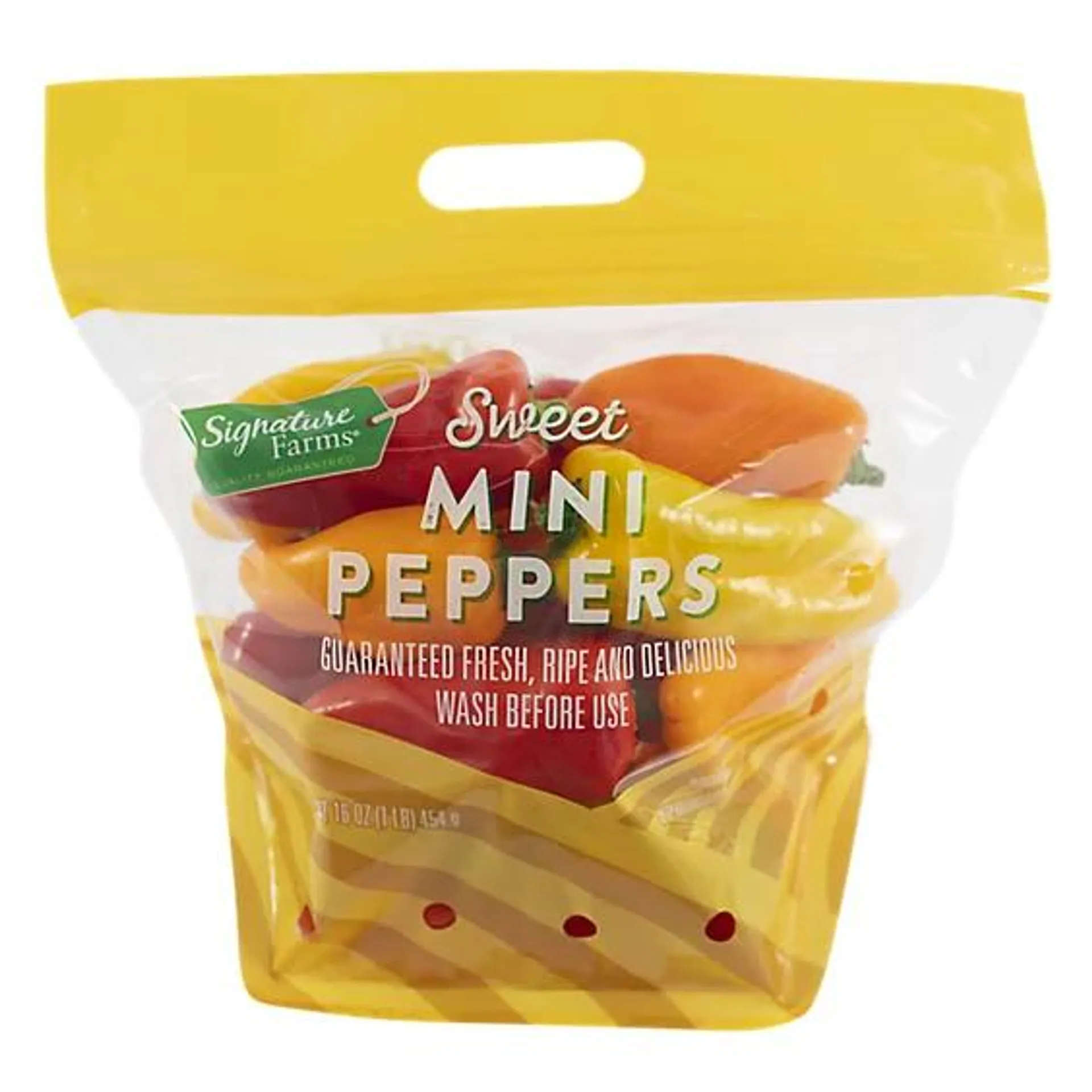 Signature Select/Farms Mini Sweet Bell Peppers Prepackaged - 16 Oz