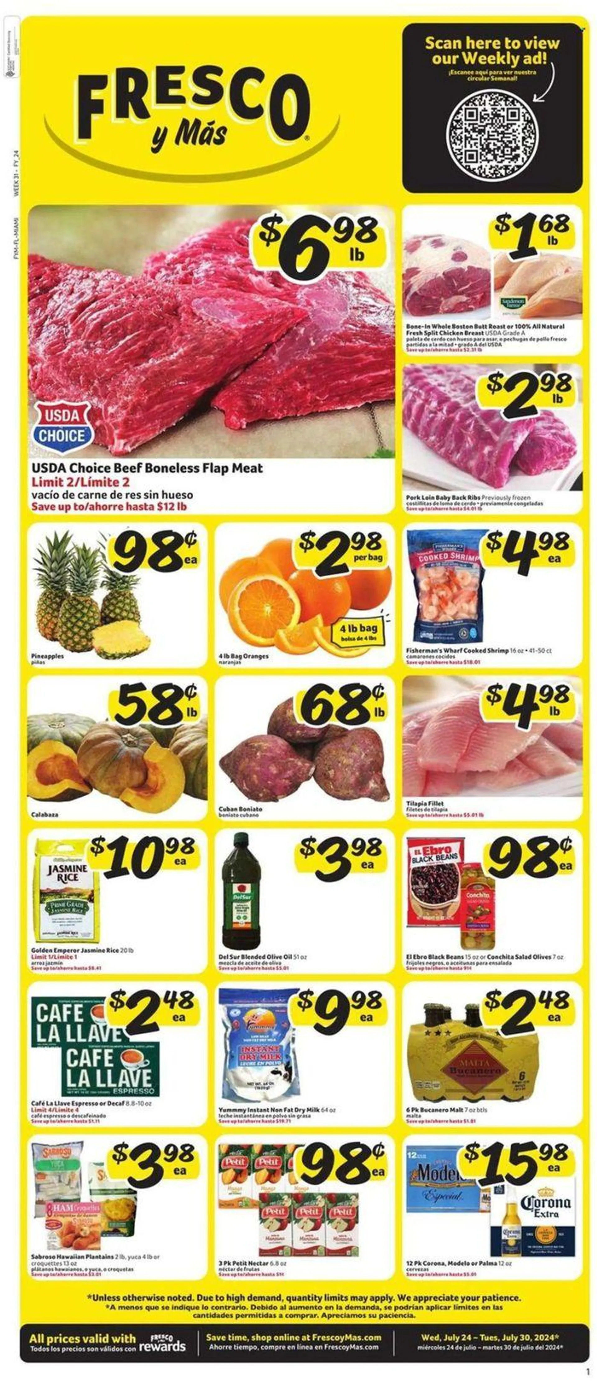 Weekly ad New Weekly Ad  from July 24 to July 30 2024 - Page 1