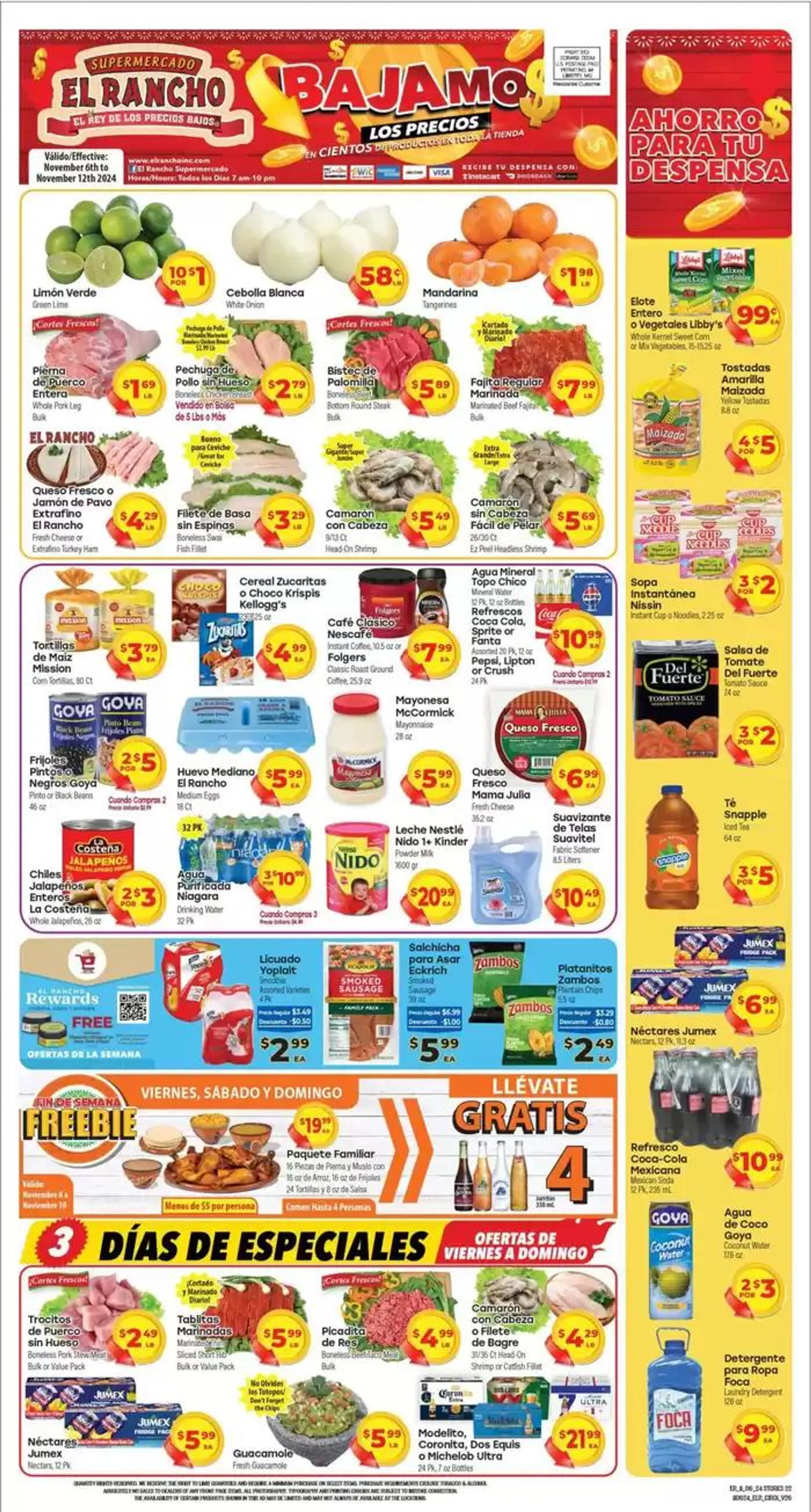 Supermercado El Rancho Weekly ad - 1