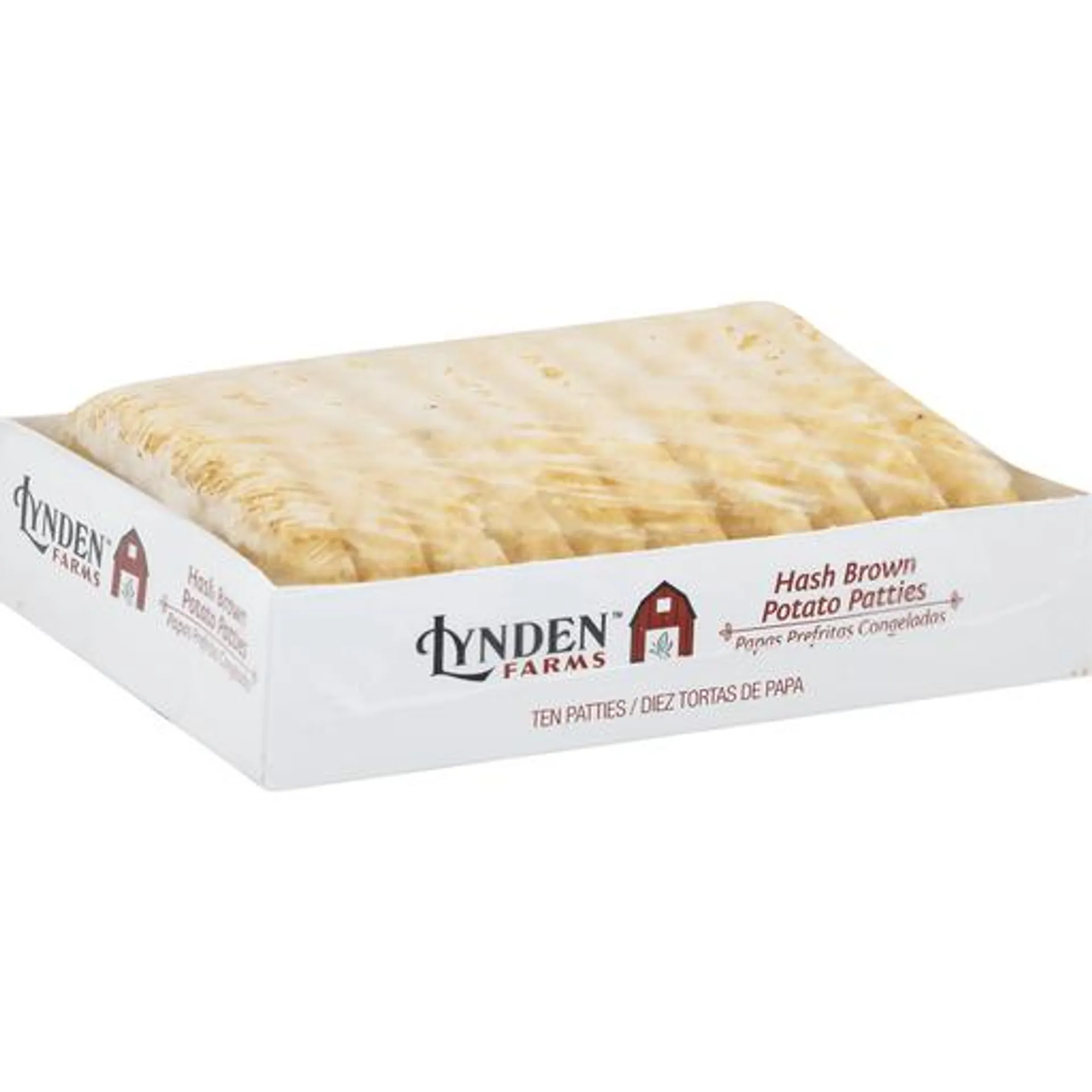 Lynden Farms Frozen Hash Brown Potato Patties 10 ct