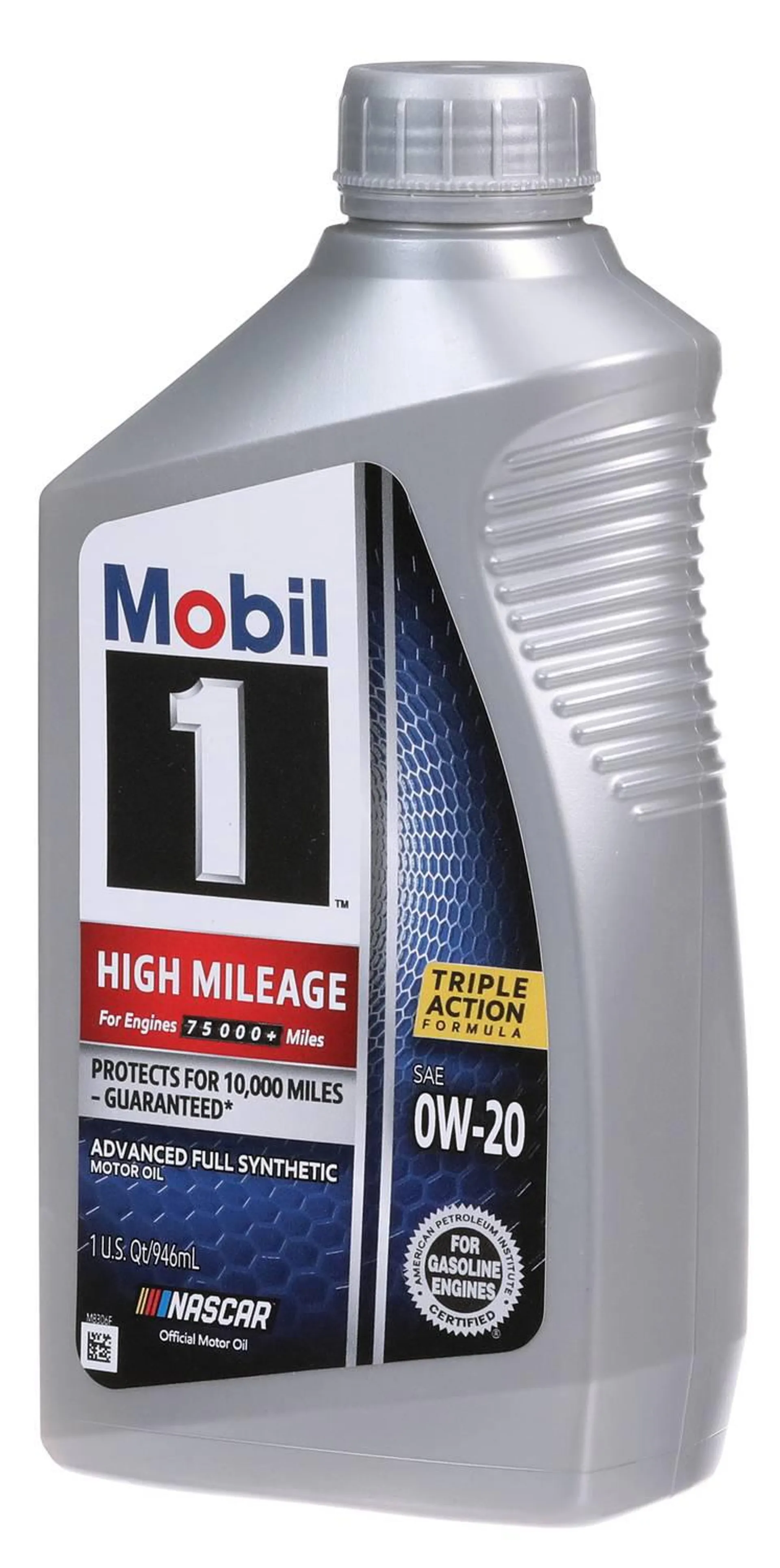 Mobil 1 High Mileage Full Synthetic Full Synthetic High Mileage Motor Oil 0W-20 1 Quart - HI1-0-20