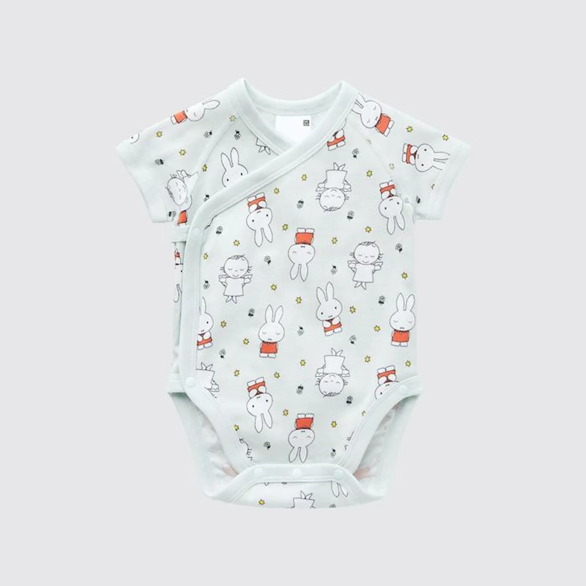 The Picture Book Collection Short-Sleeve Bodysuit (Open Front) (miffy)