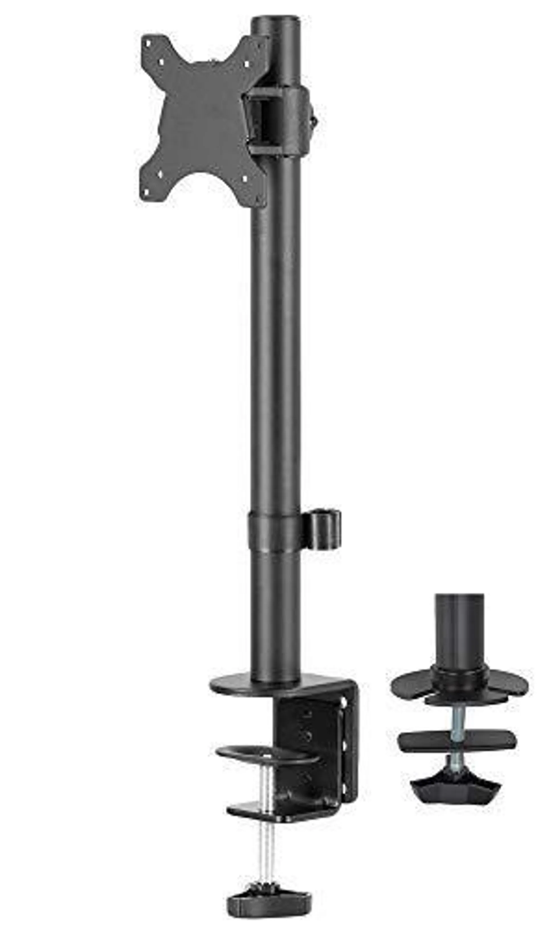 vivo single monitor fully adjustable desk mount stand for 1 led lcd screen up to 38 inches, stand-v101a