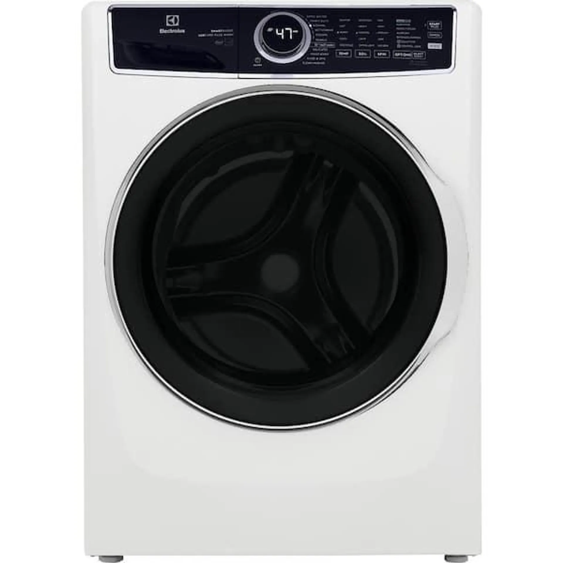 27 in. W 4.5 cu. ft. Front Load Washer with SmartBoost, LuxCare Plus Wash System, Perfect Steam, ENERGY STAR in White