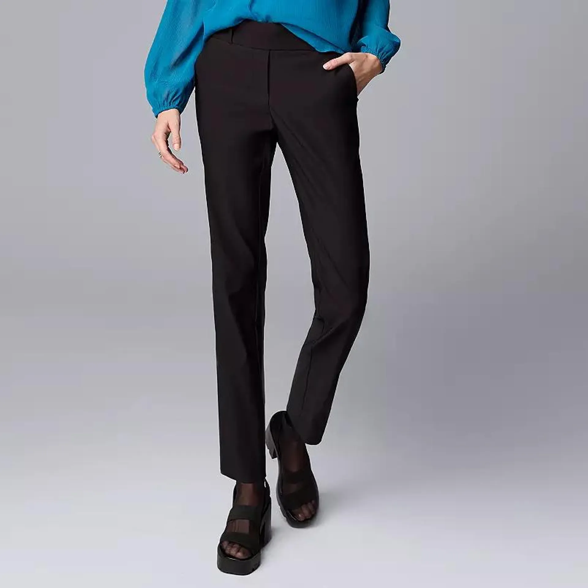 Women's Simply Vera Vera Wang Polished Twill Ankle Pants