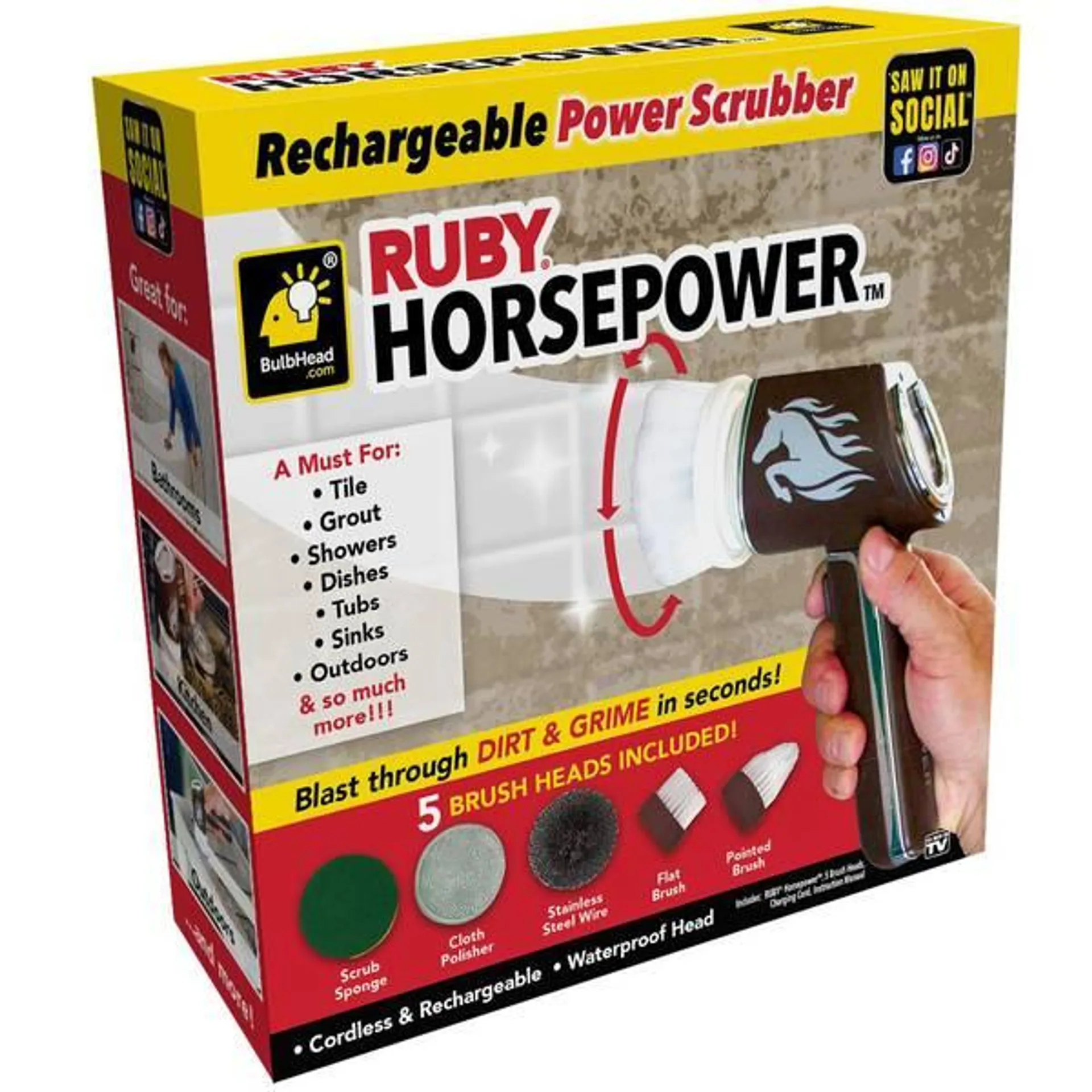 Horsepower Rechargeable Scrubber