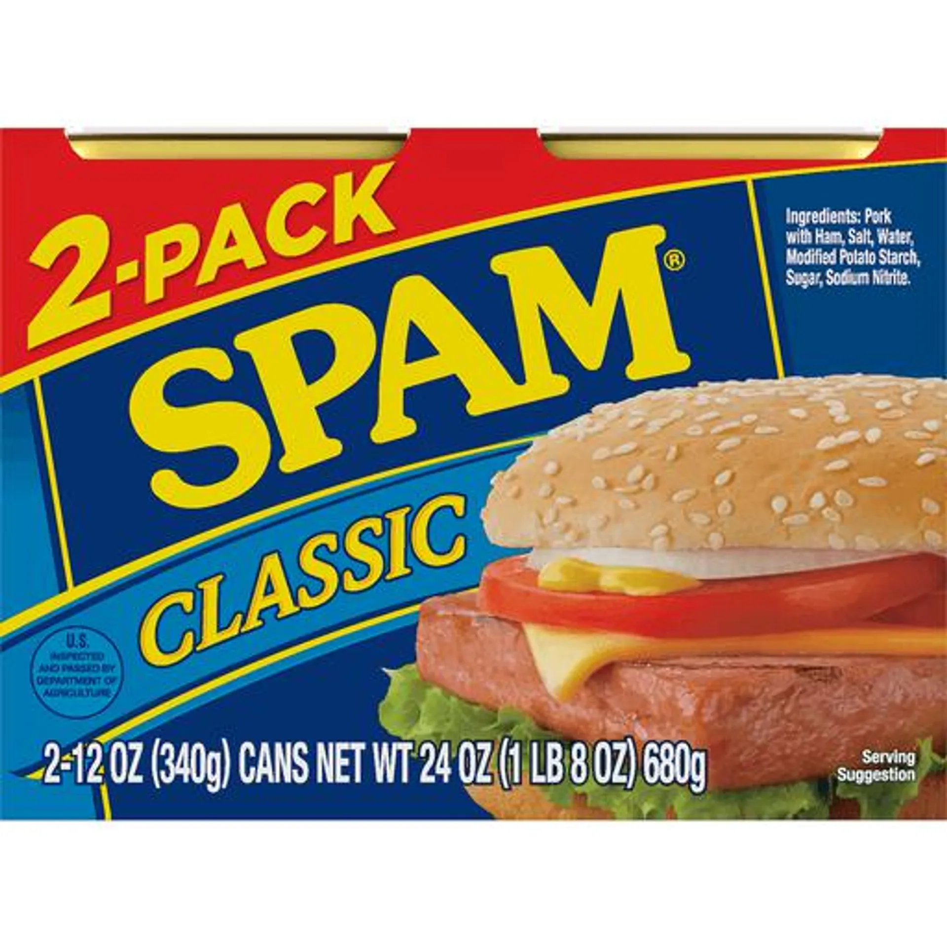 Spam Classic Canned Meat 12 oz can