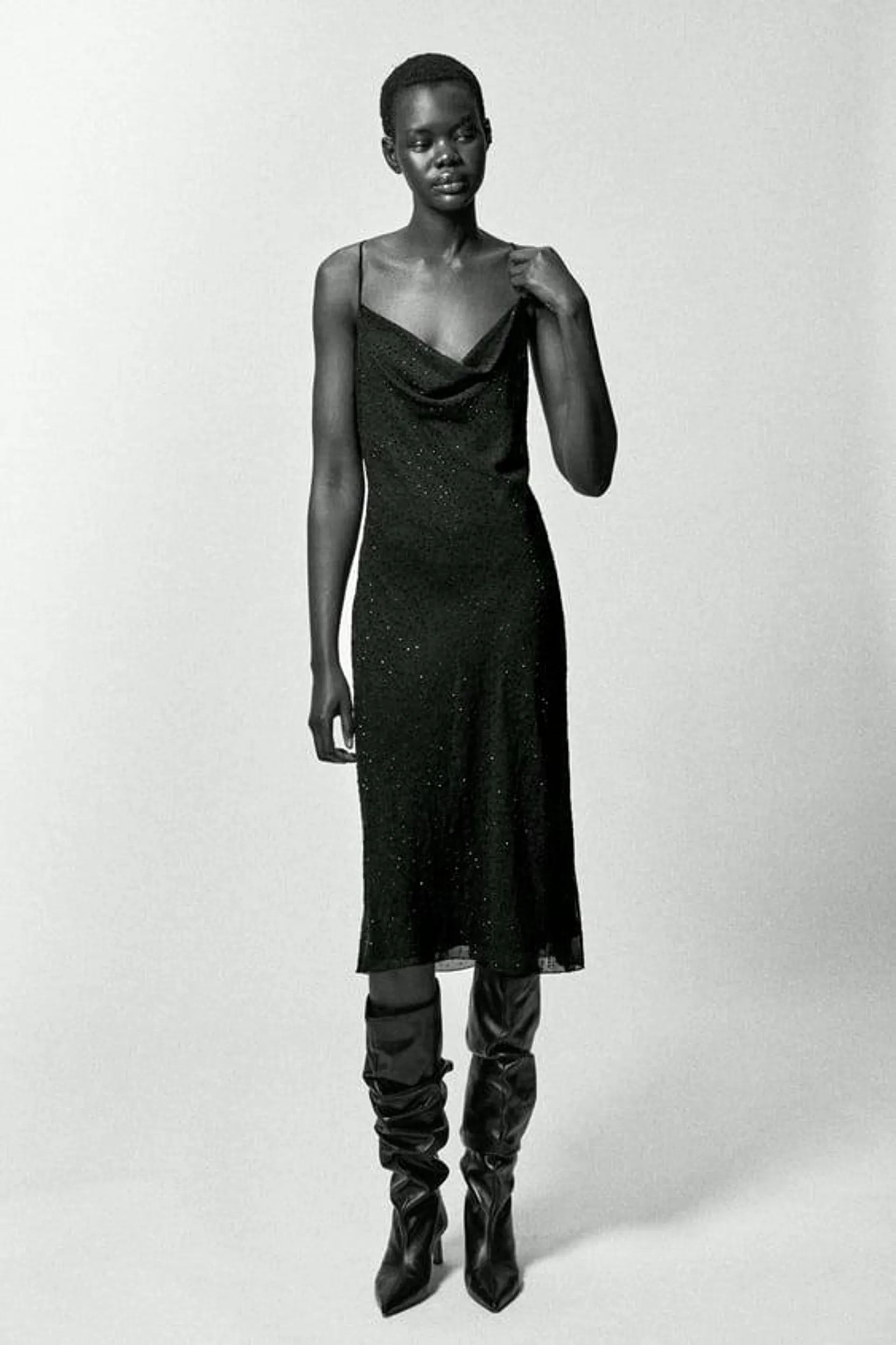 RHINESTONE SLIP DRESS