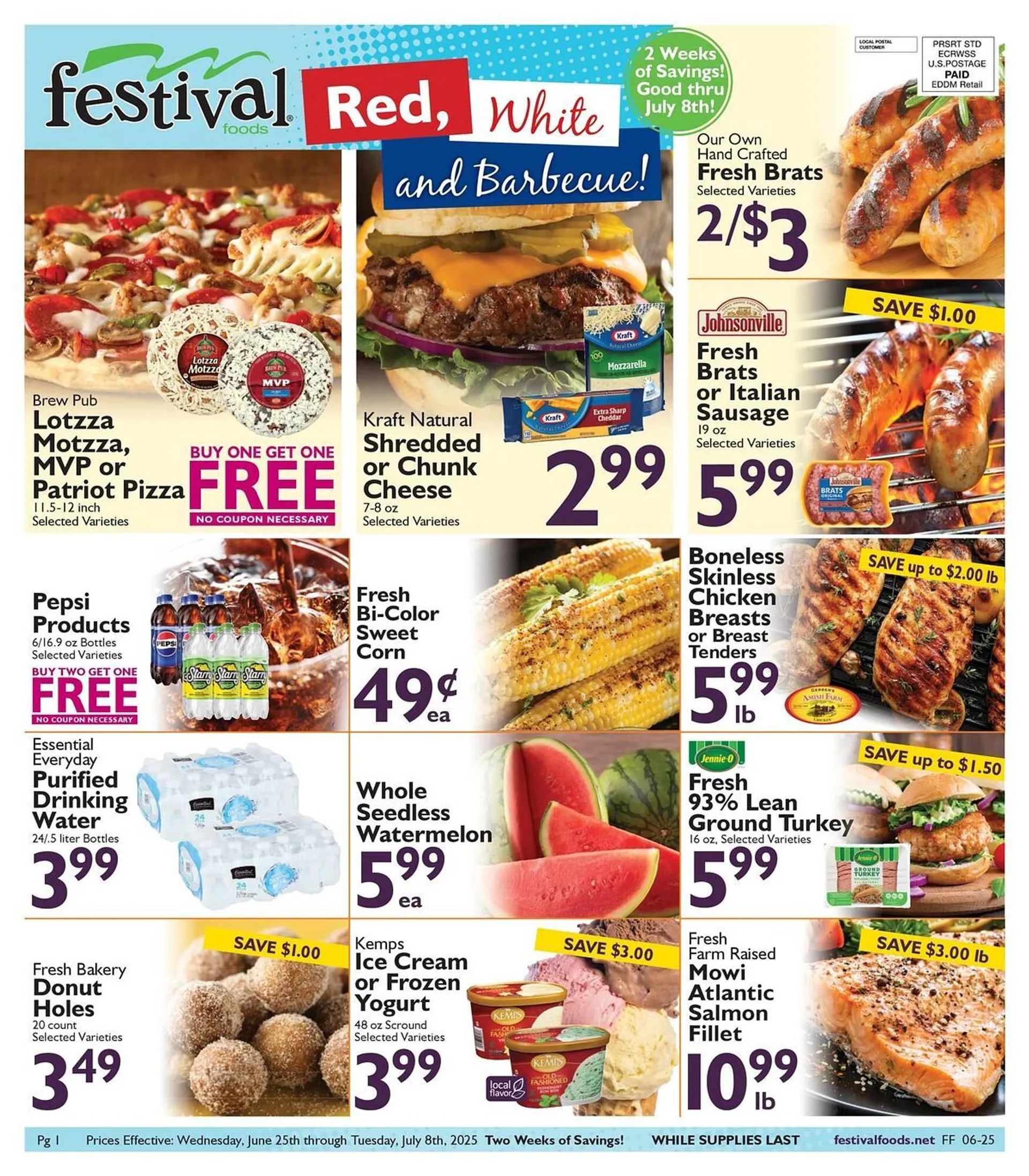 Weekly ad Festival Foods Weekly Ad from June 25 to July 8 2025 - Page 1