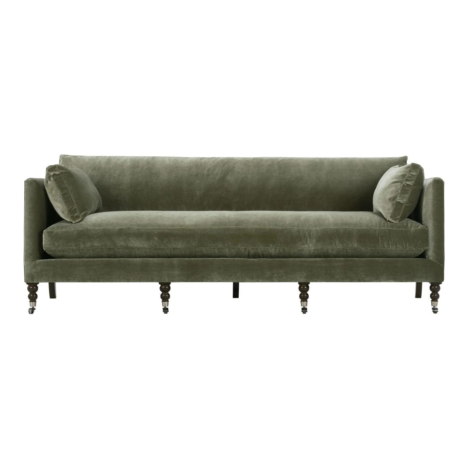 Greta Sofa, Green Velvet