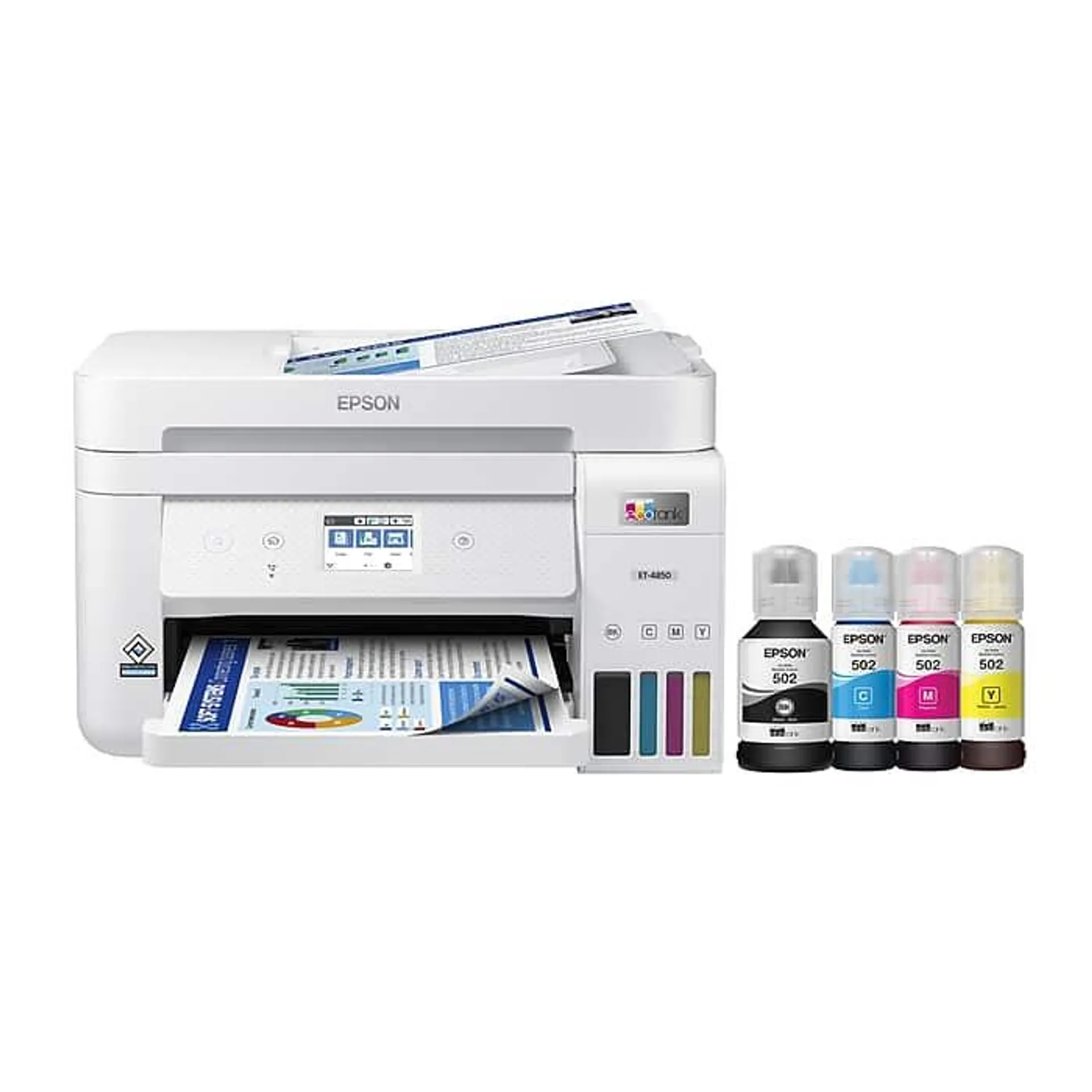 Epson EcoTank ET-4850-W Wireless Color Inkjet Printer,