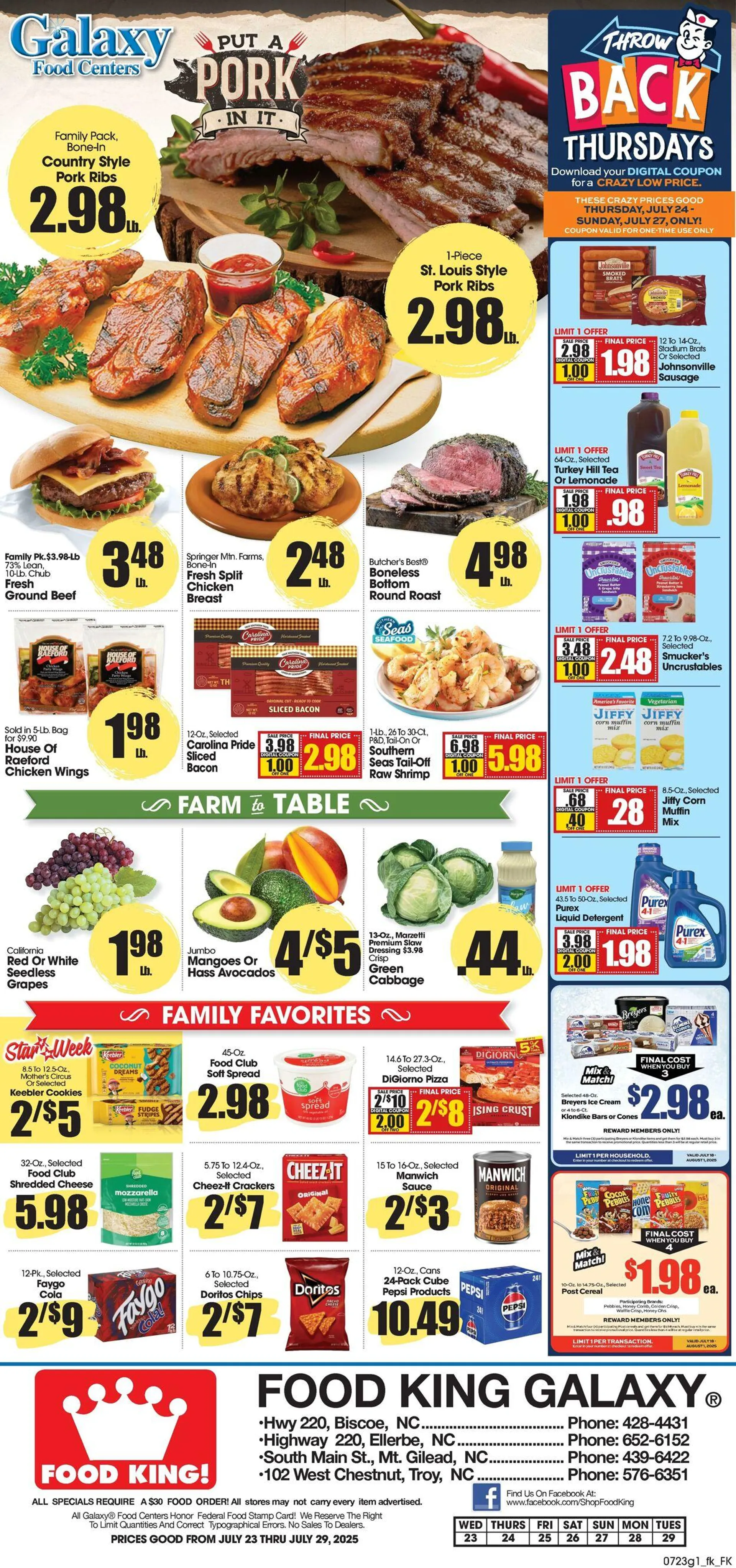 Weekly ad Food King Current weekly ad from July 23 to July 29 2025 - Page 1