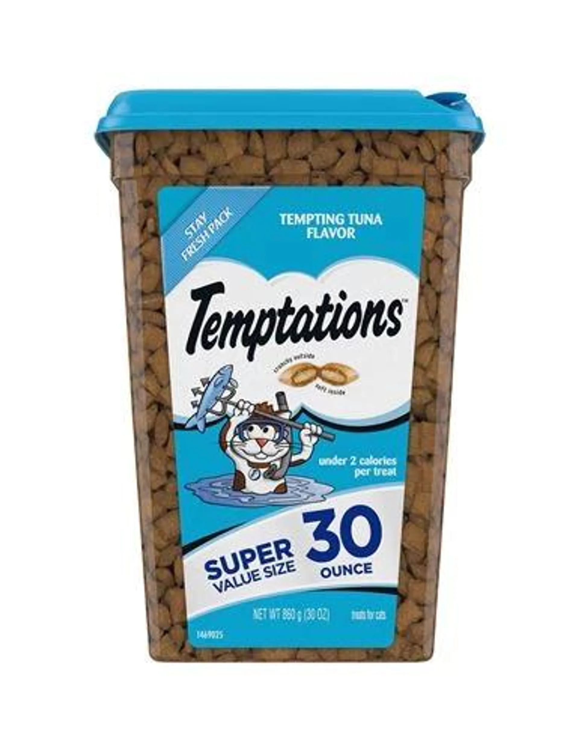 Whiskas Temptations Crunch/Soft Tuna Cat Treats, 30 Ounces