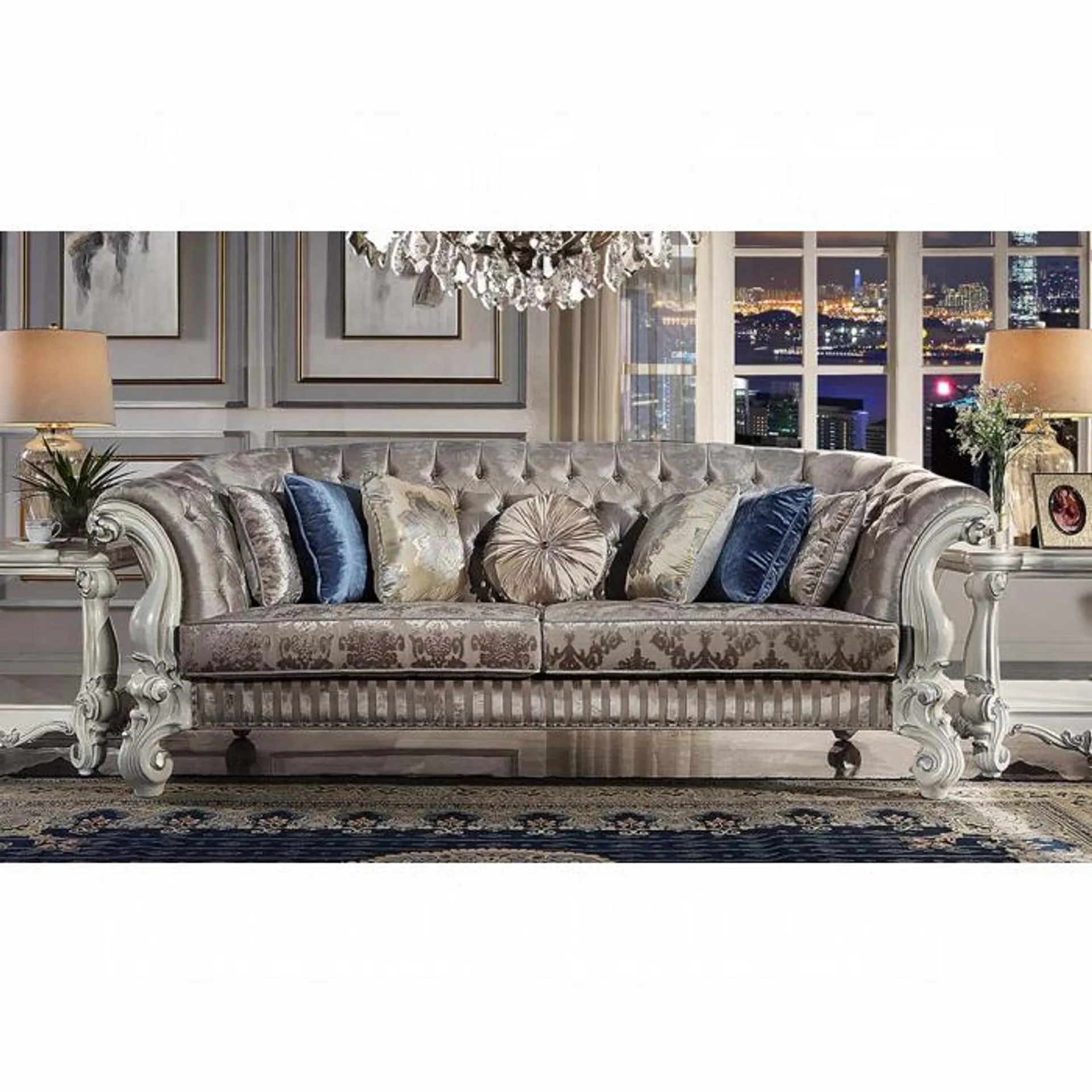 Versailles Sofa W/7 Pillows