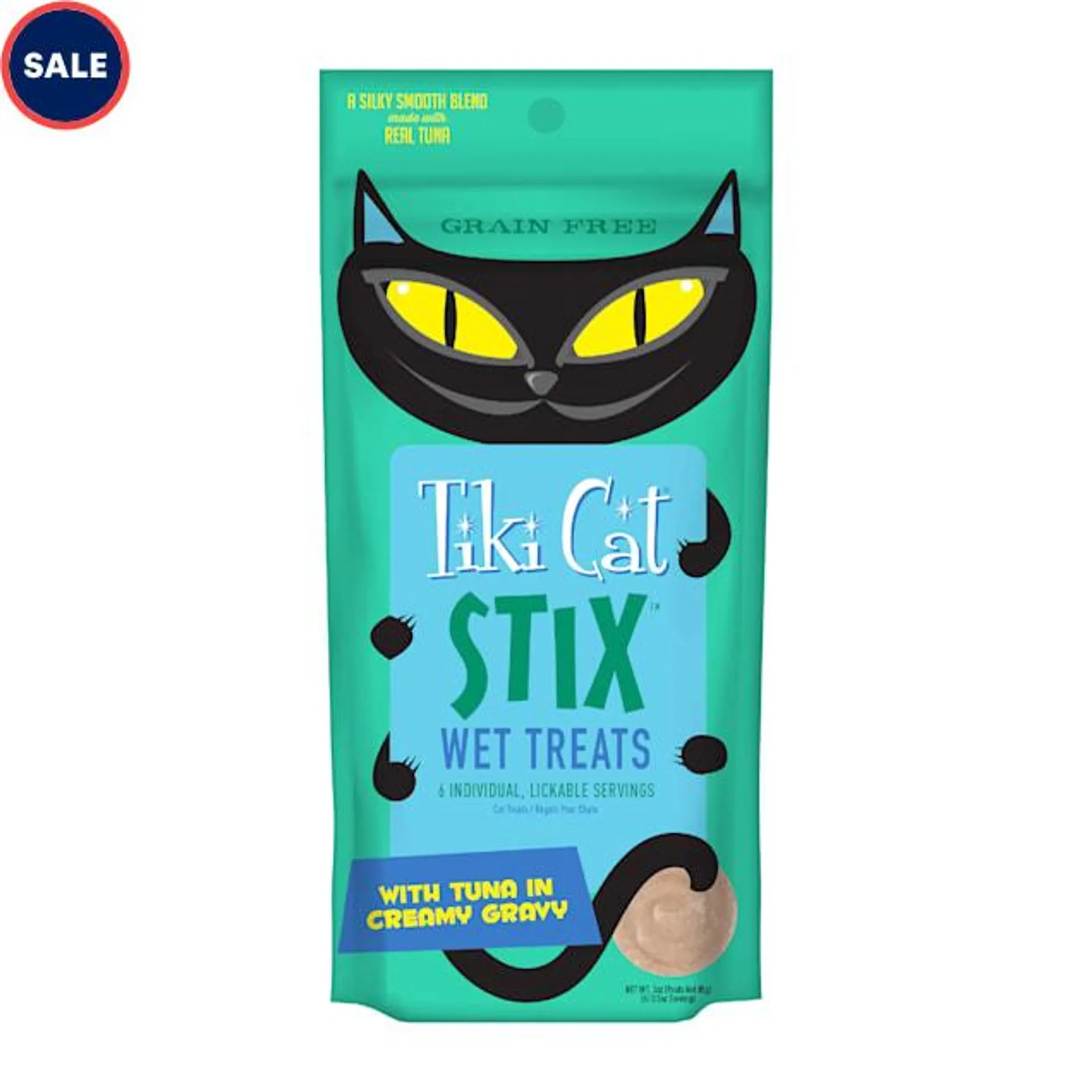 Tiki Cat Stix Tuna Mousse Cat Treats, 0.5 oz., Count of 6