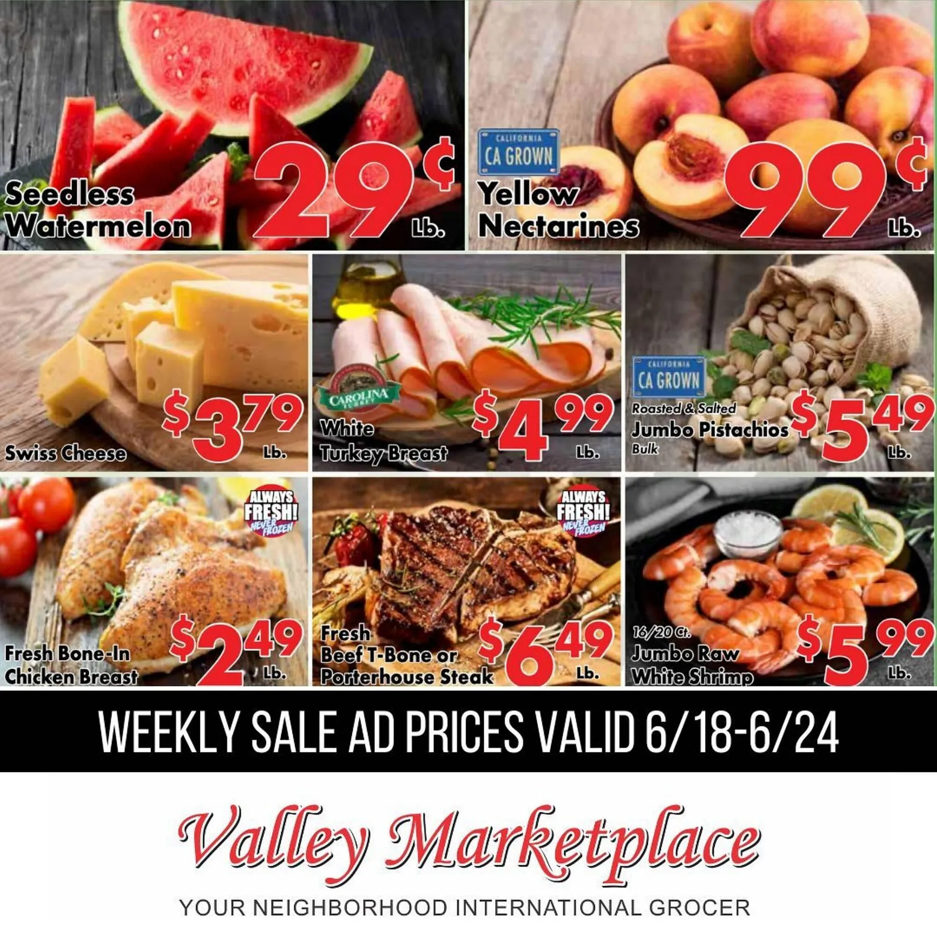 Weekly ad Valley Marketplace ad from June 18 to June 24 2025 - Page 1