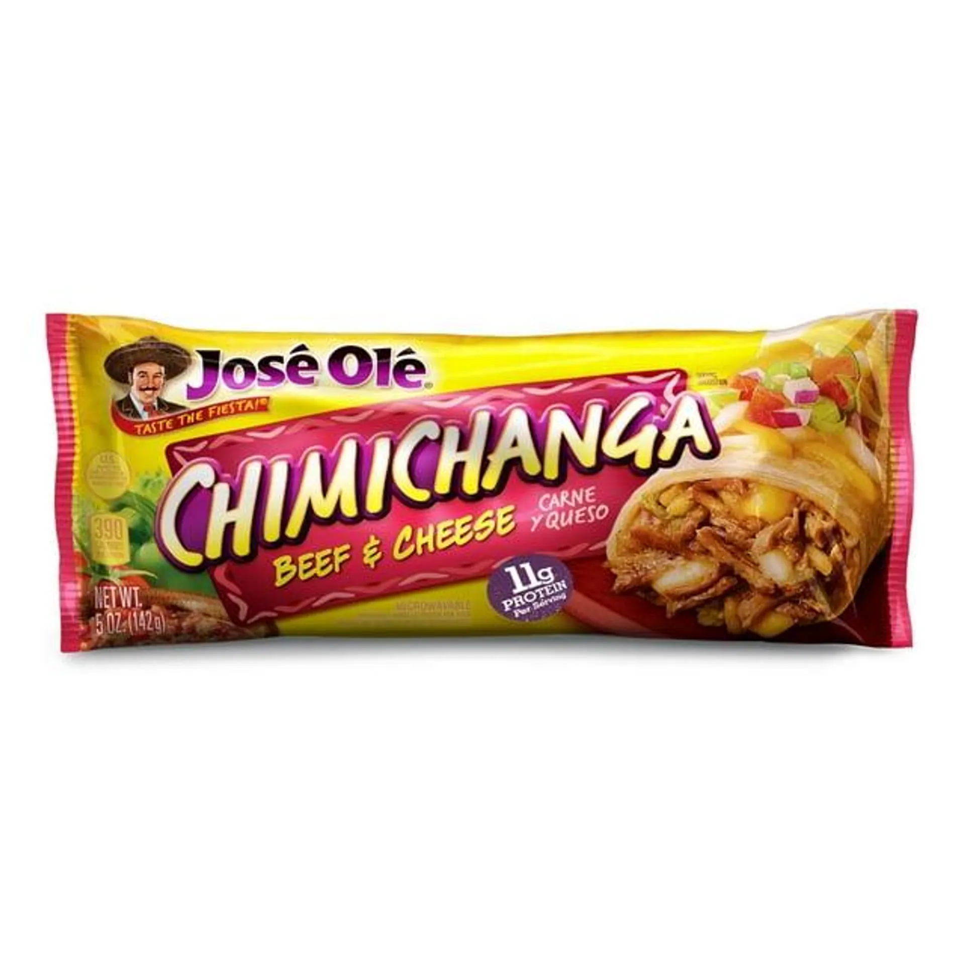 Jose Ole Beef & Cheese Chimichanga, Frozen Mexican Food, 5 oz