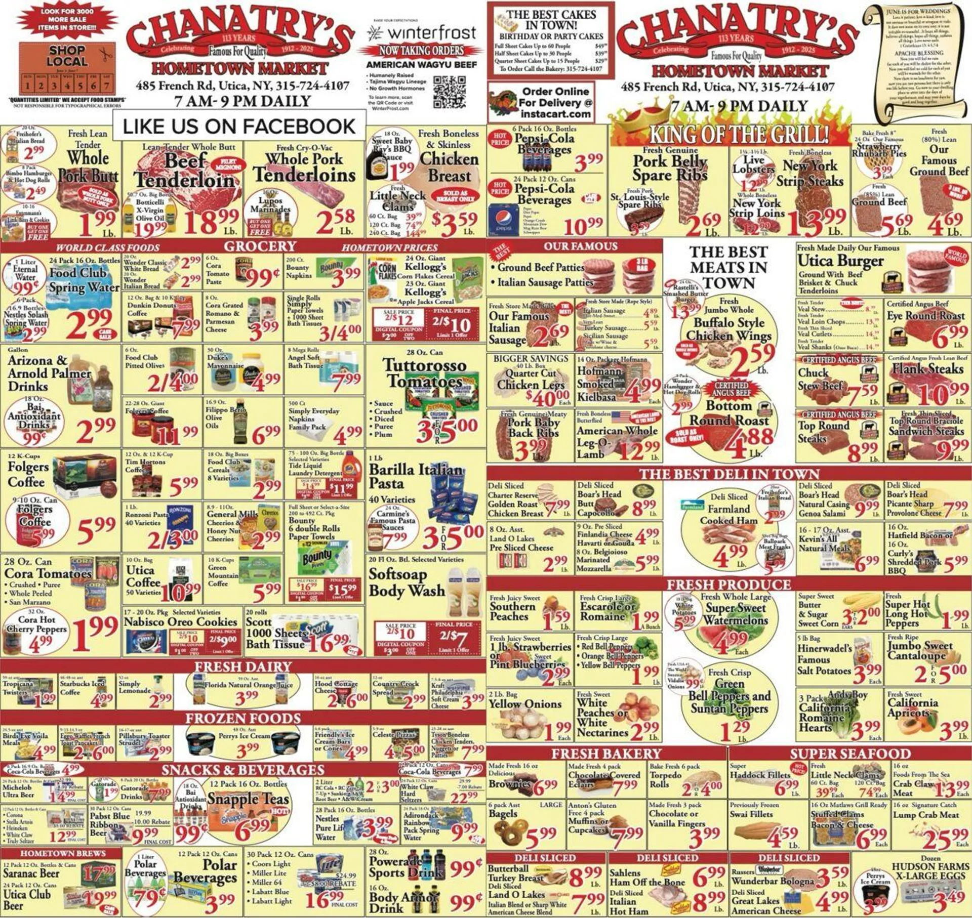 Weekly ad Chanatry's Hometown Market from June 2 to June 16 2025 - Page 1