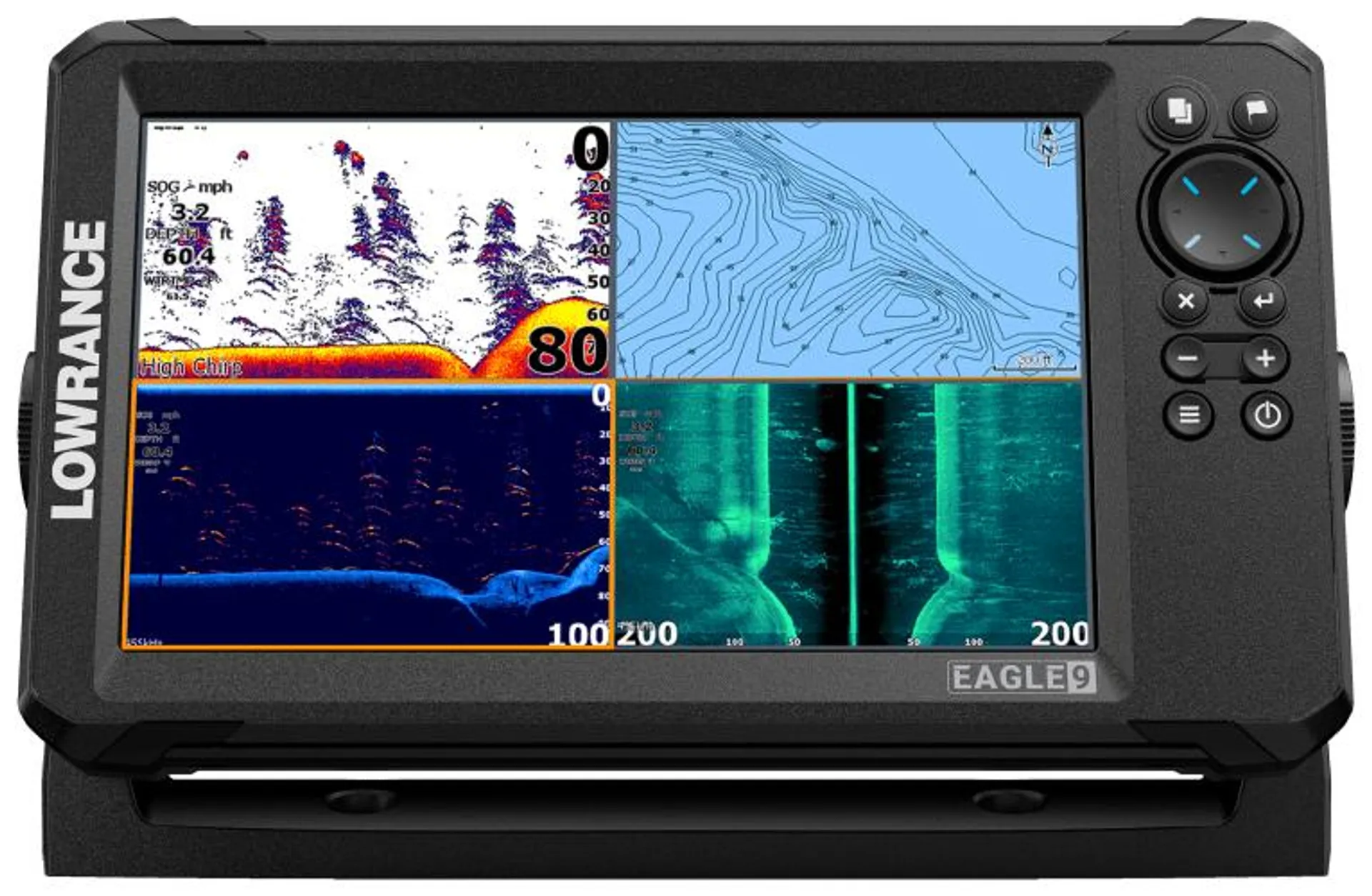 Lowrance Eagle 9 Fish Finder/Chartplotter with TripleShot HD Transducer