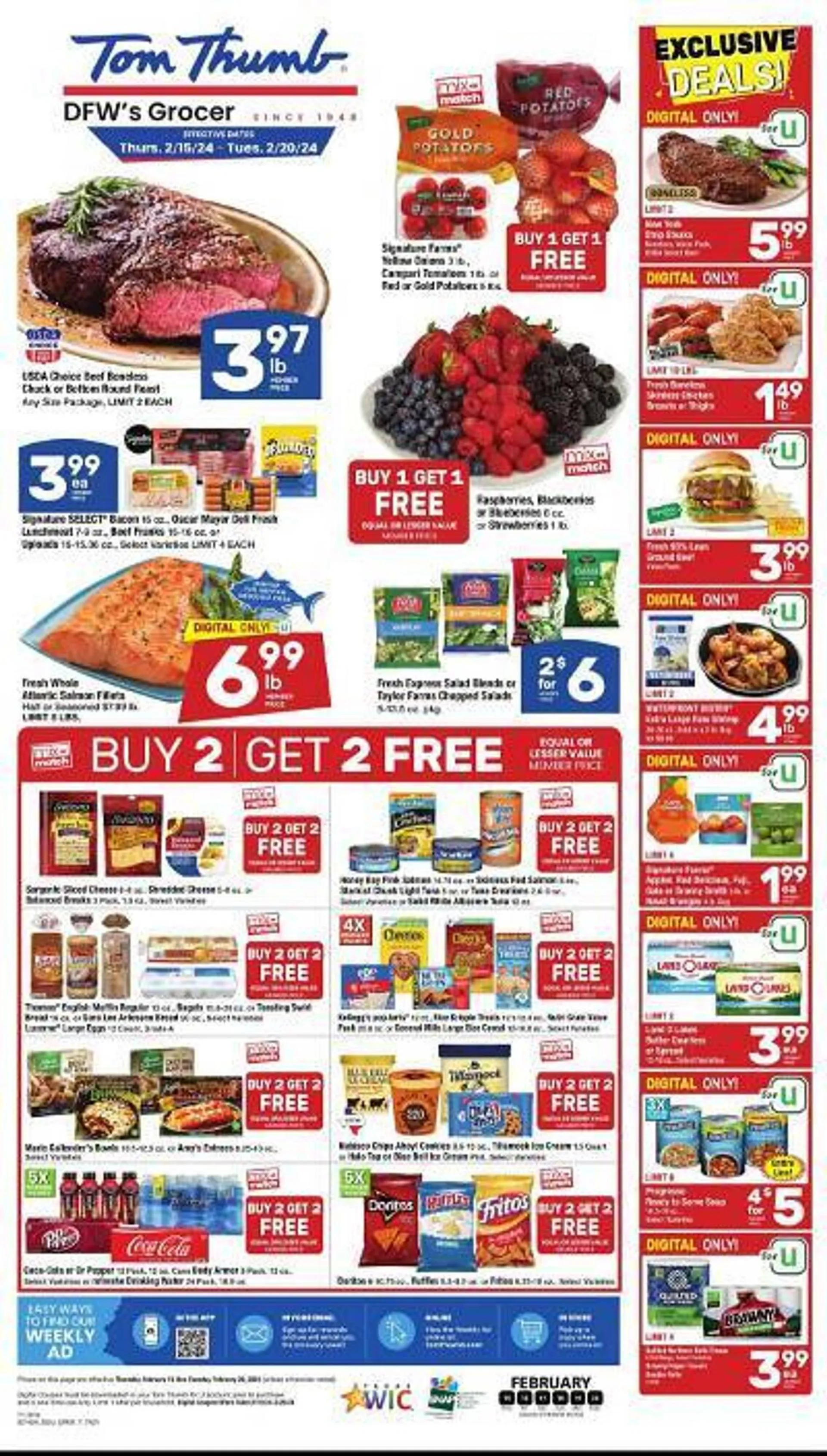 Weekly ad Tom Thumb Weekly Ad from February 15 to February 20 2024 - Page 