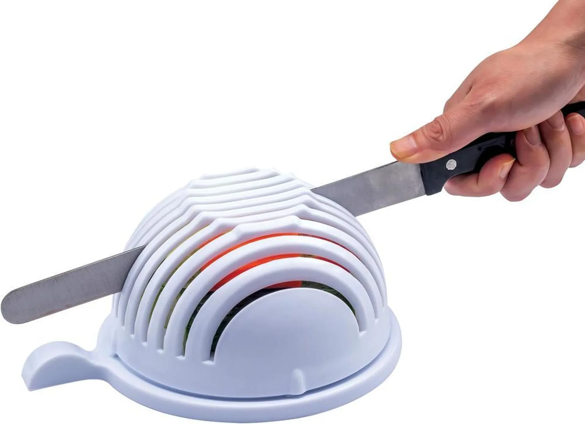 Plastic Salad Cutter Bowl