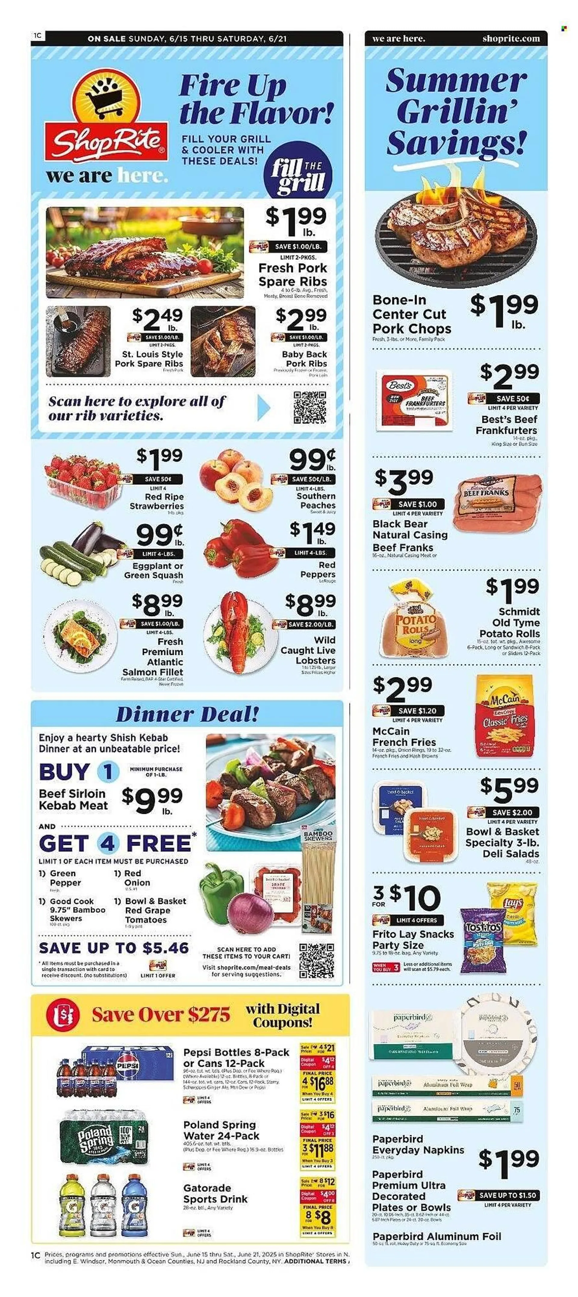 Weekly ad ShopRite Weekly Ad from June 15 to June 21 2025 - Page 1