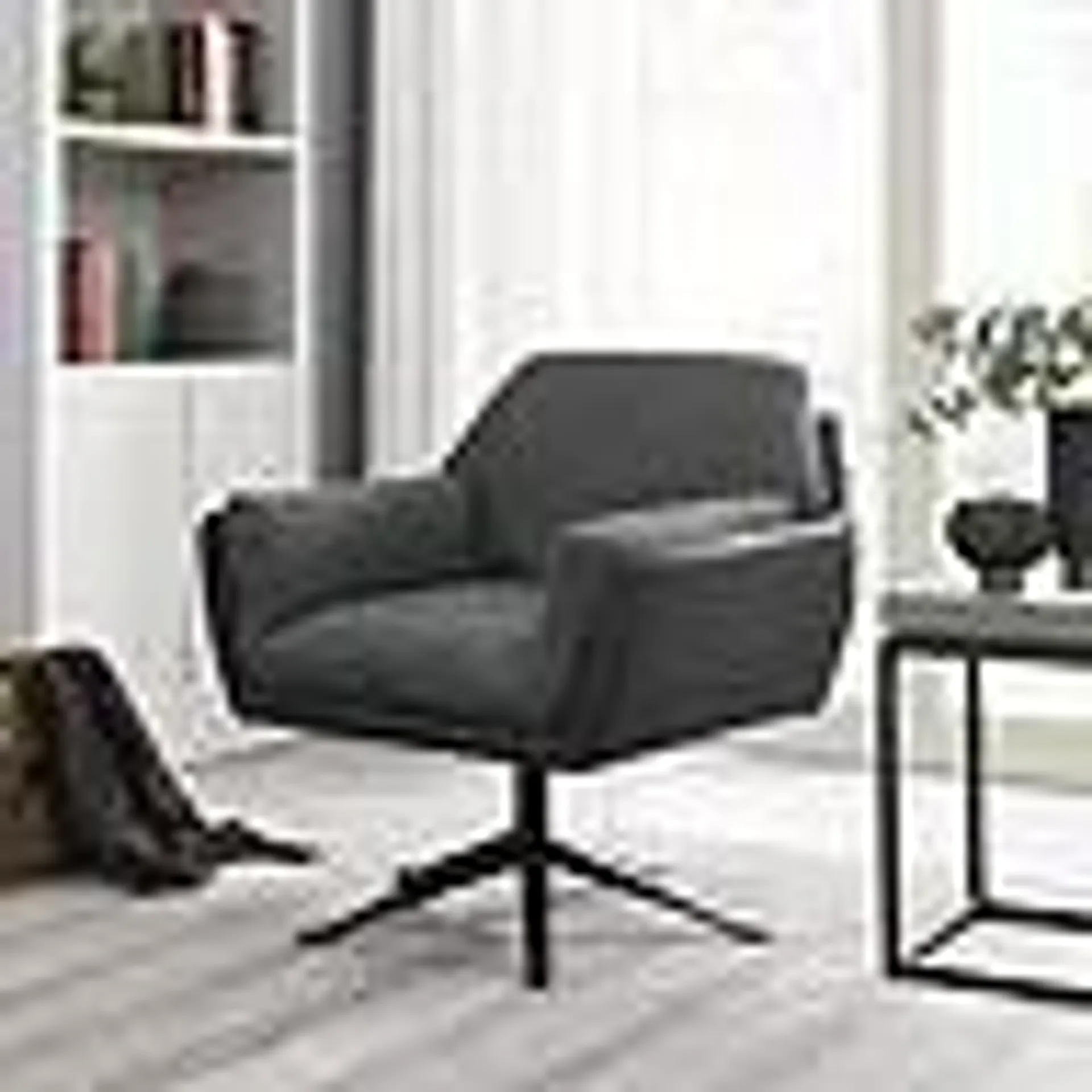 Ashfield Upholstered Swivel Chair with Auto-Return Base