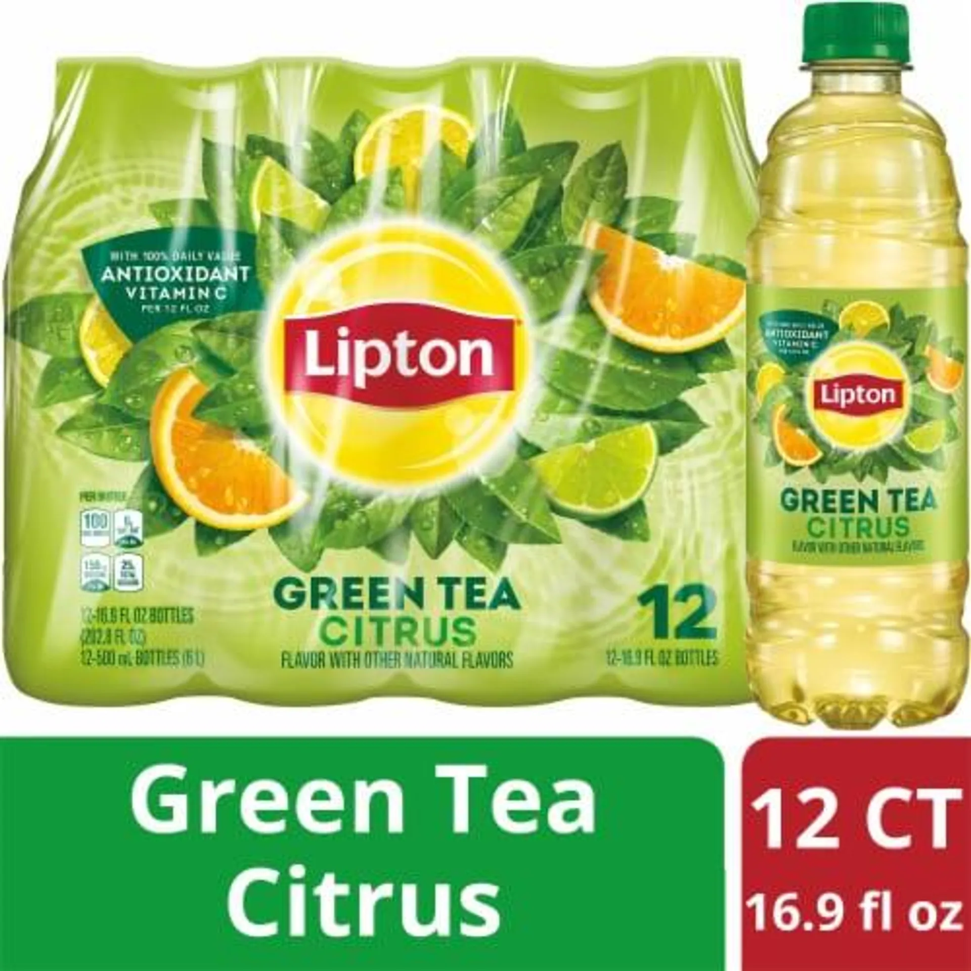 Lipton® Citrus Green Iced Tea Multipack Bottles