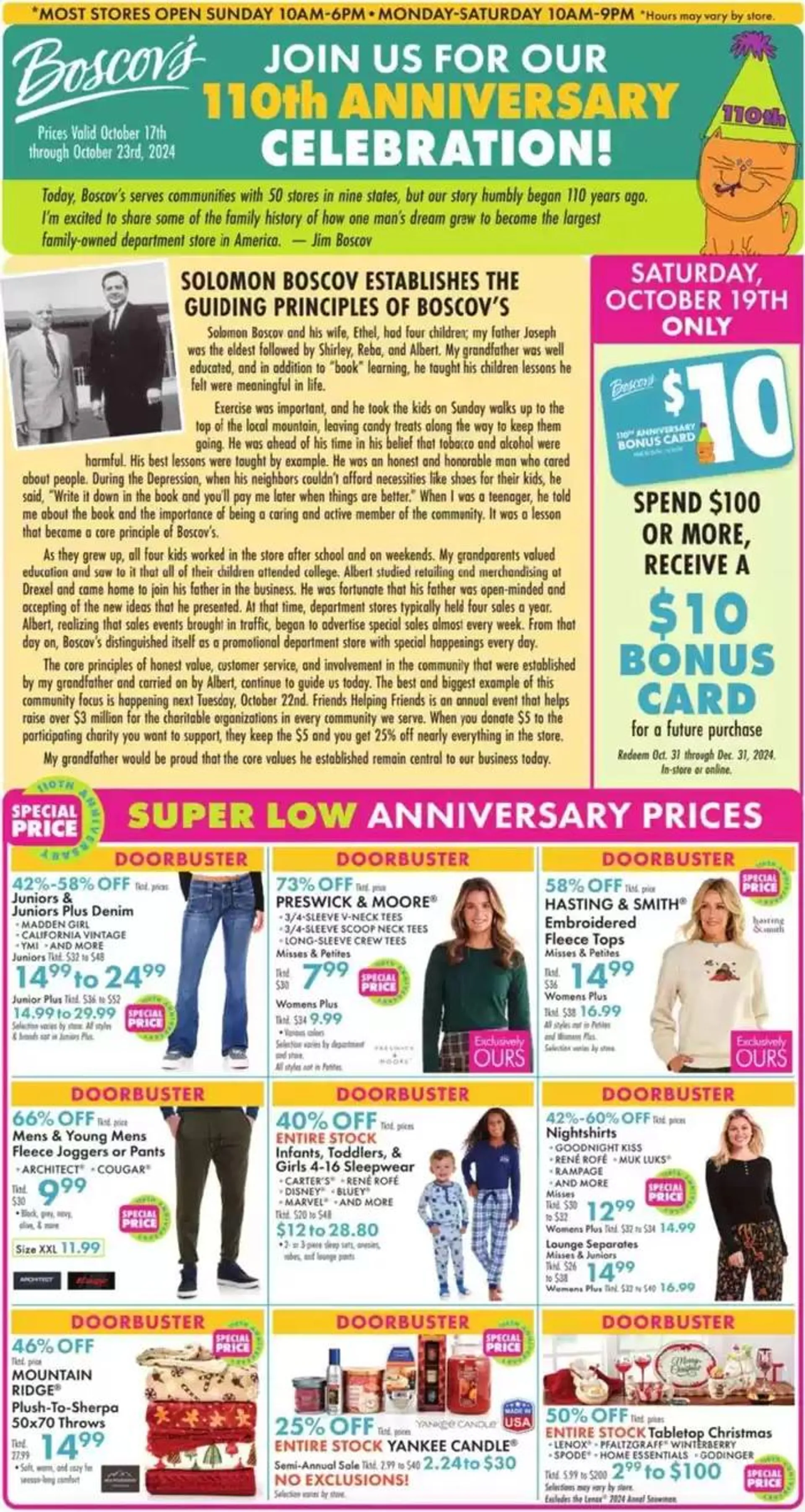 Weekly ad Weekly Ads Boscov's from October 17 to October 23 2024 - Page 1