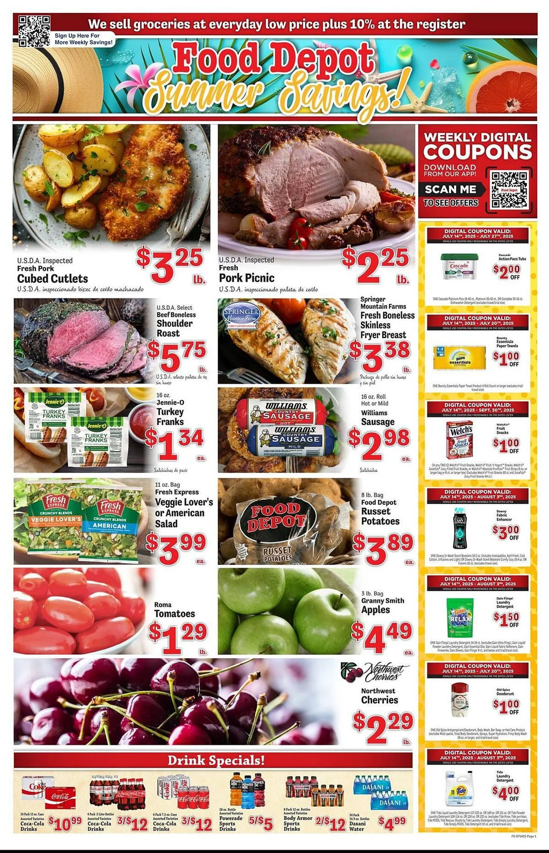 Weekly ad Food Depot Weekly Ad from July 14 to July 20 2025 - Page 1
