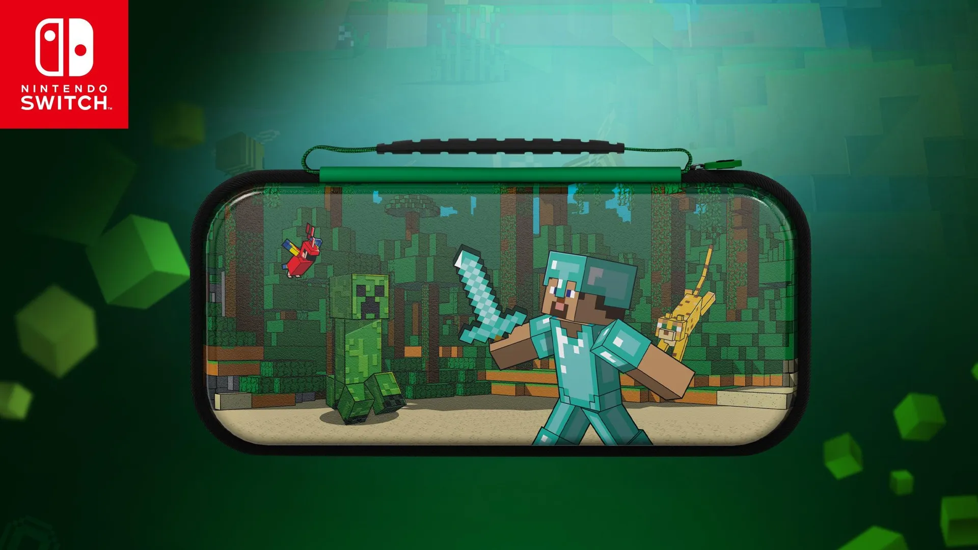 PDP REALMz™ Travel Case Plus: Minecraft Forest Battle - Nintendo Switch™