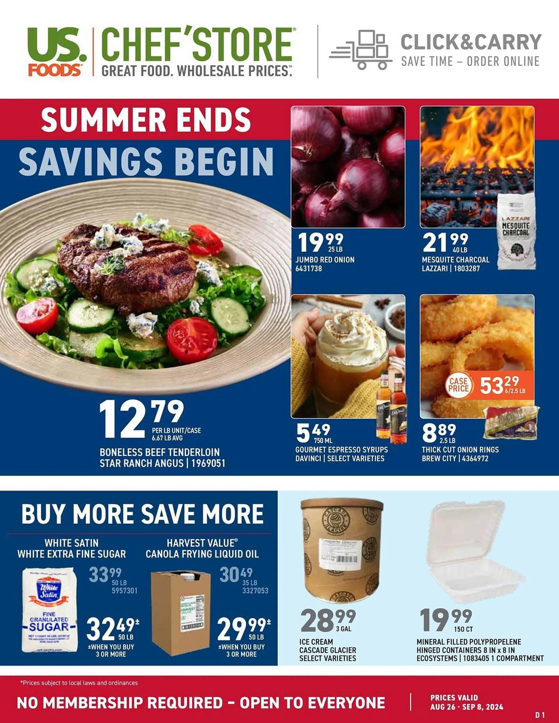 US Foods Chefs Store Weekly Ad - 1