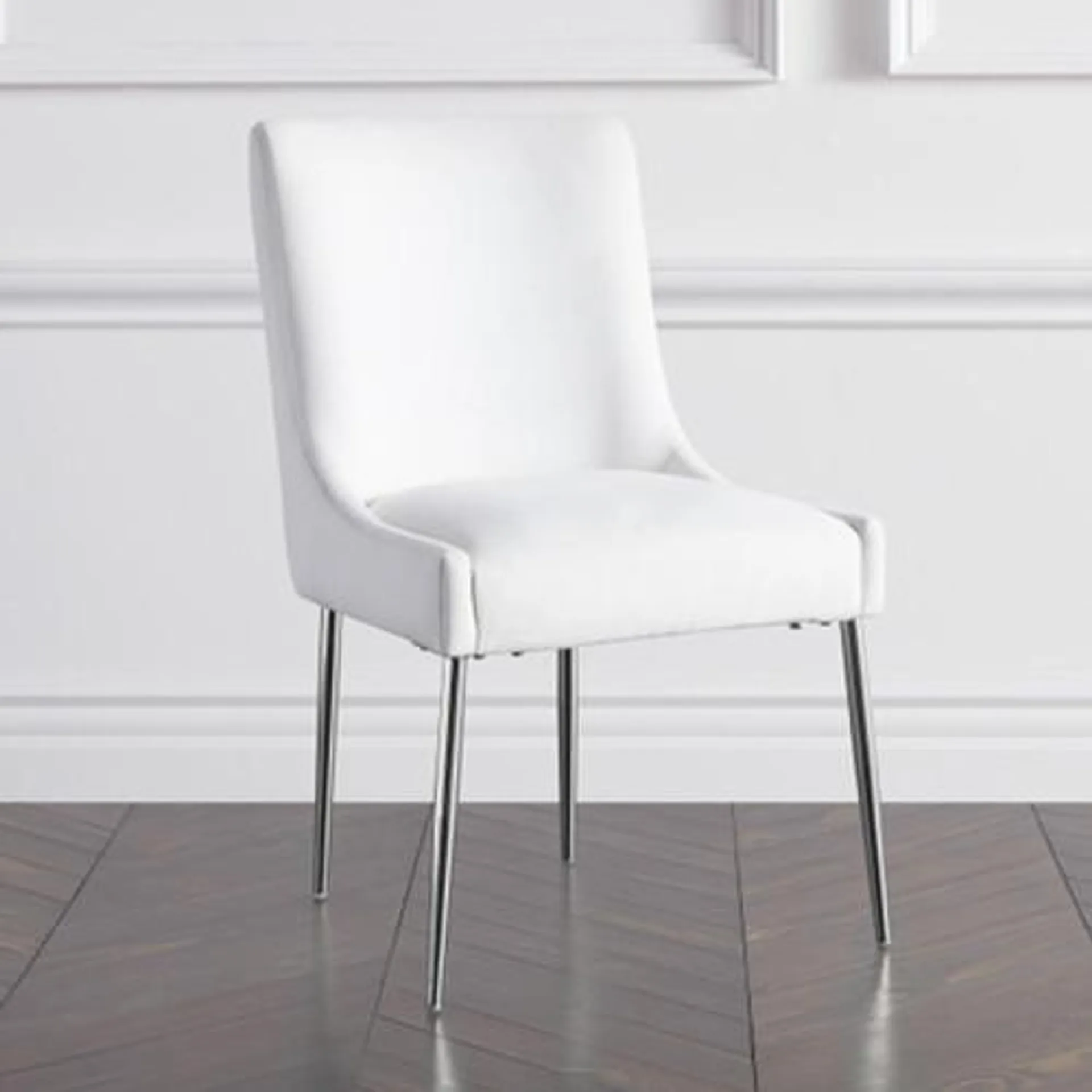 Elinor Dining Chair - Bright Nickel