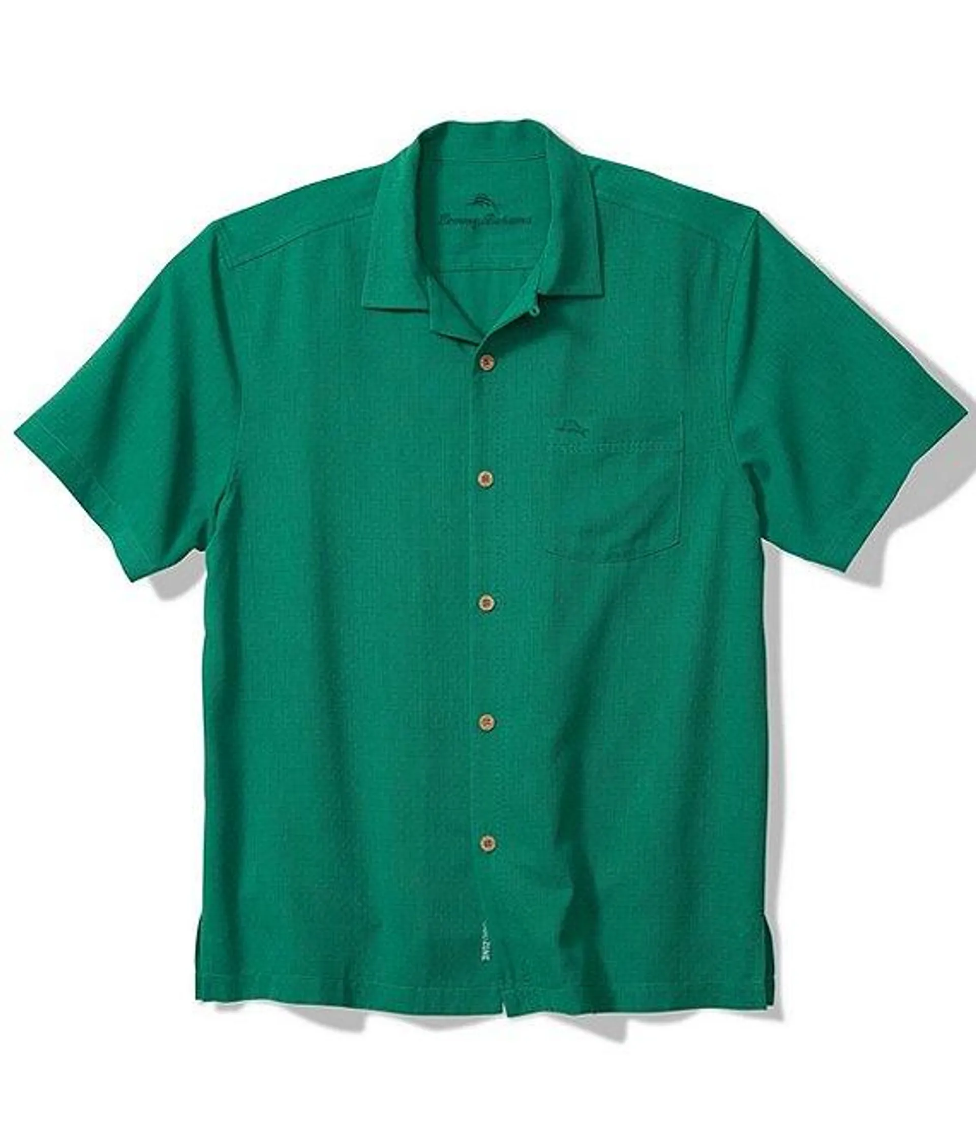 IslandZone Coastal Breeze Tonal Check Short Sleeve Woven Shirt