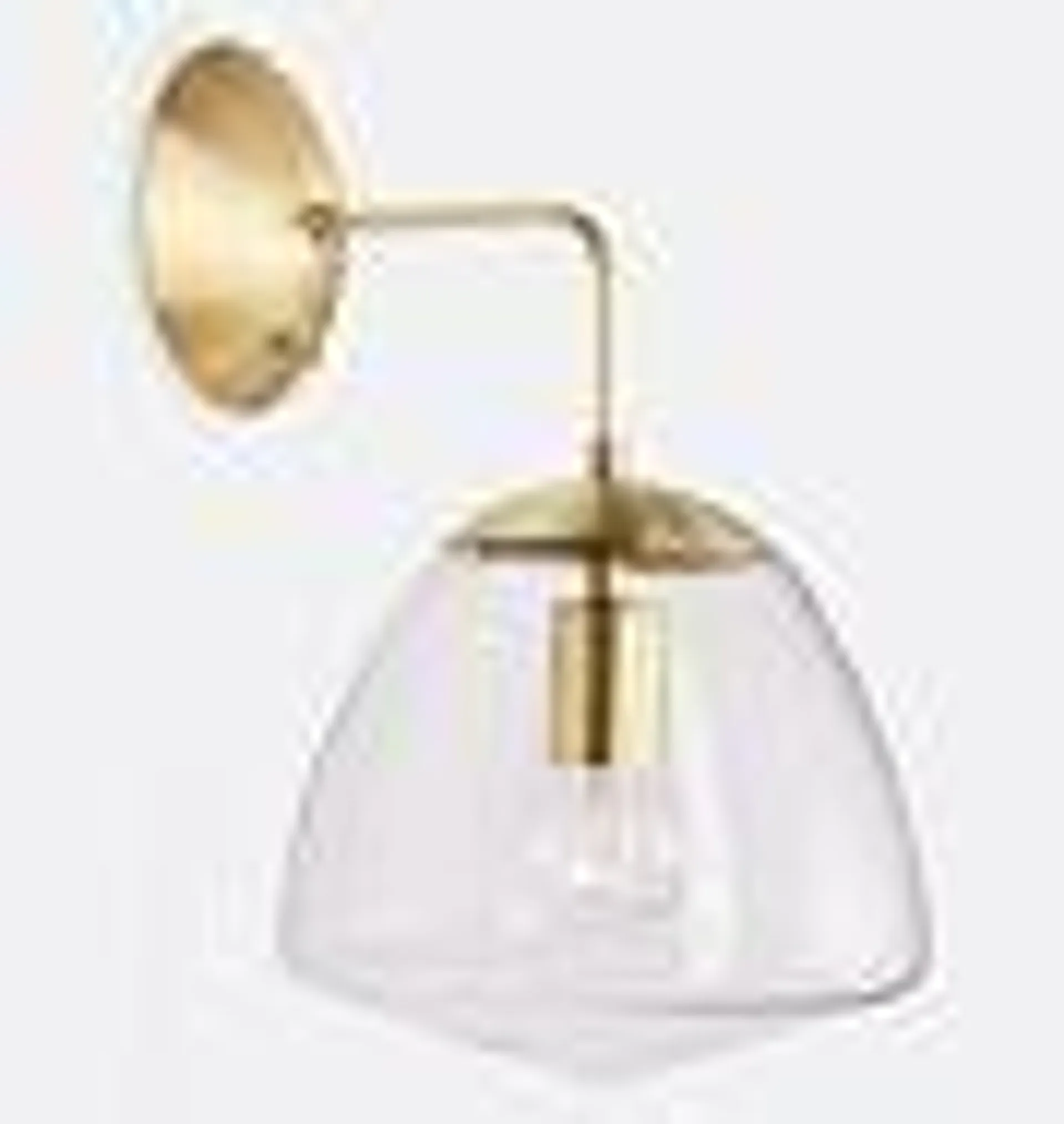 Oswego 9" Clear Dome Wall Sconce