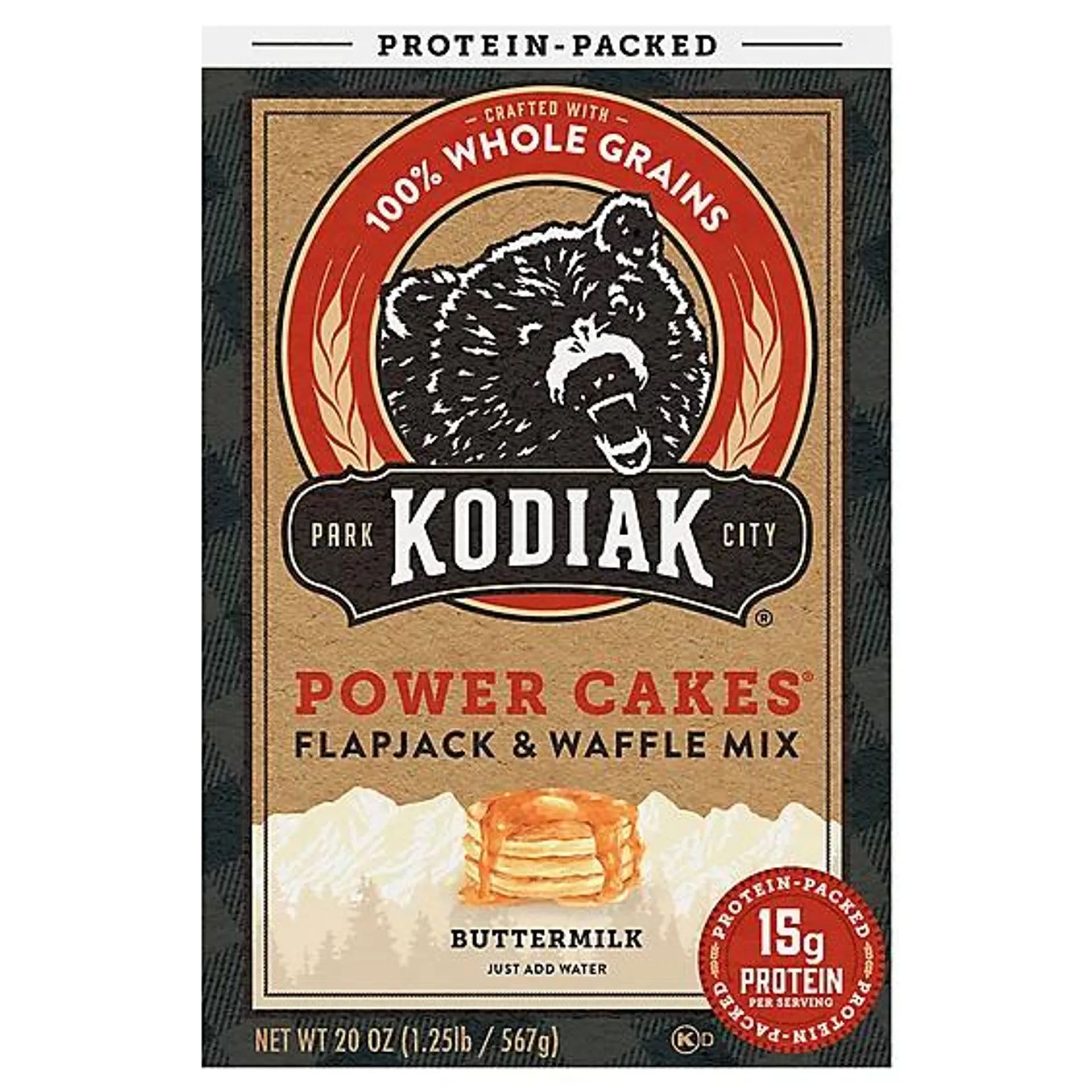 Kodiak Buttermilk Flapjack & Waffle Mix Box - 20 Oz