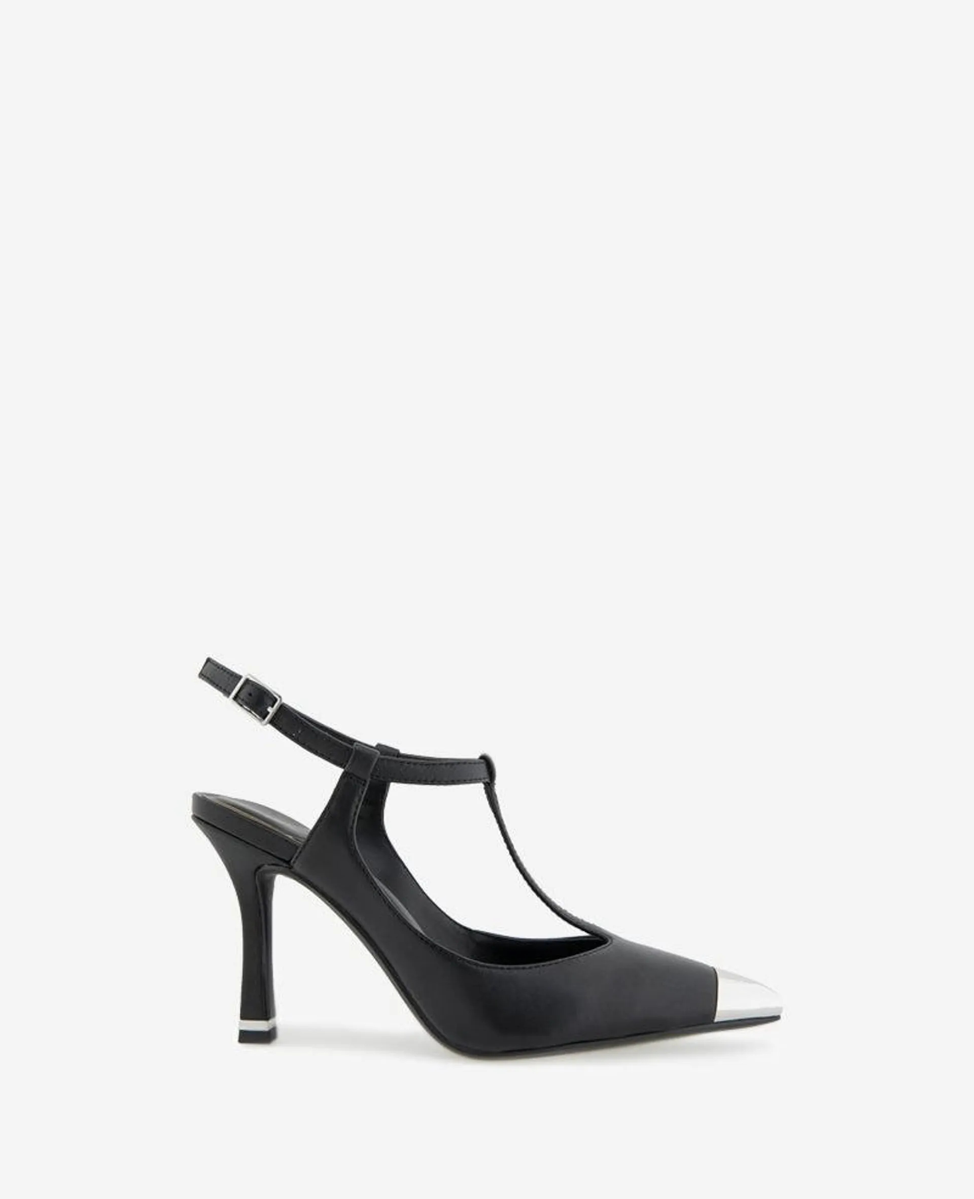 Romi T-Strap Leather Pump