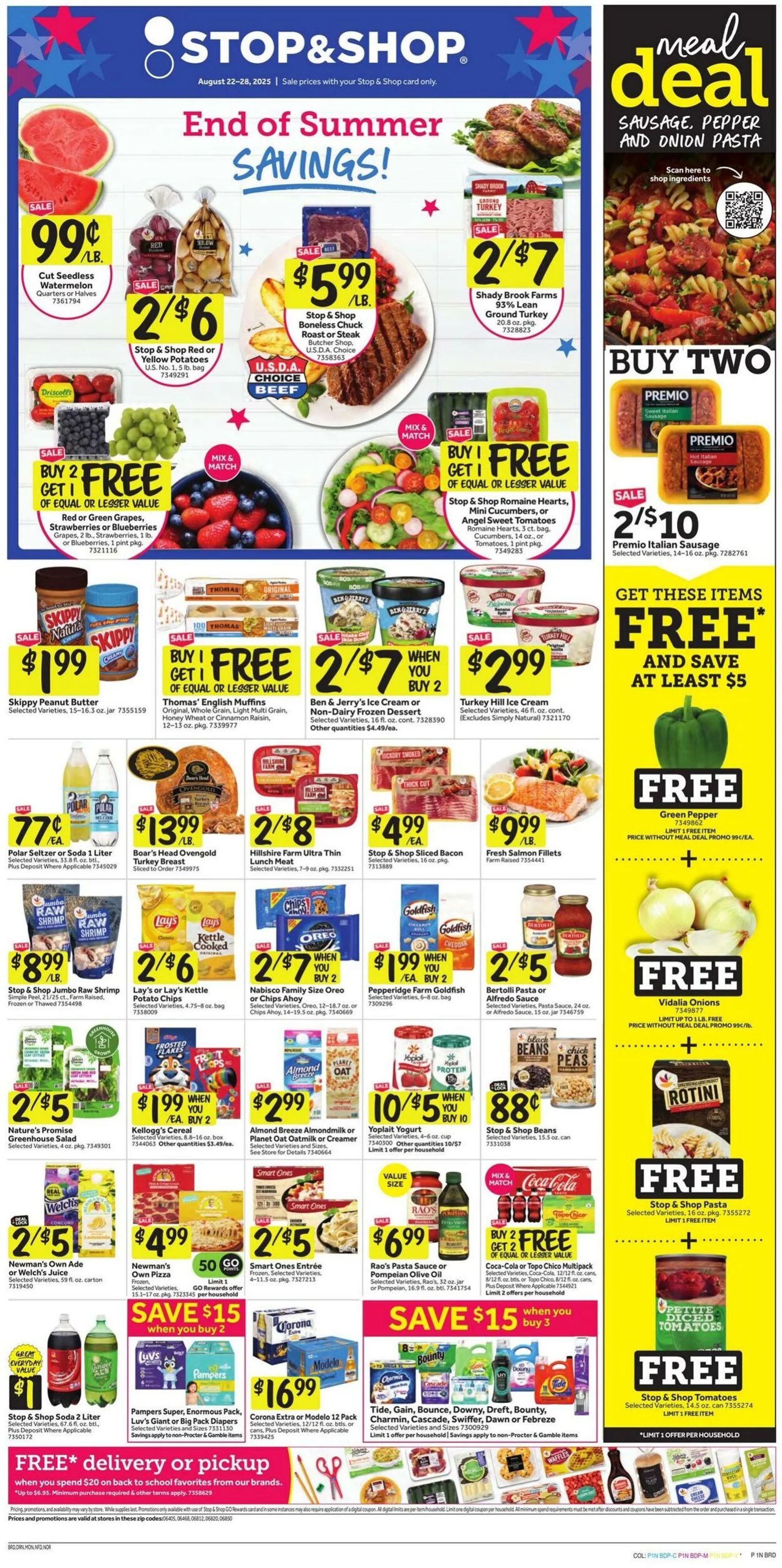 Weekly ad Stop & Shop from August 22 to August 28 2025 - Page 1
