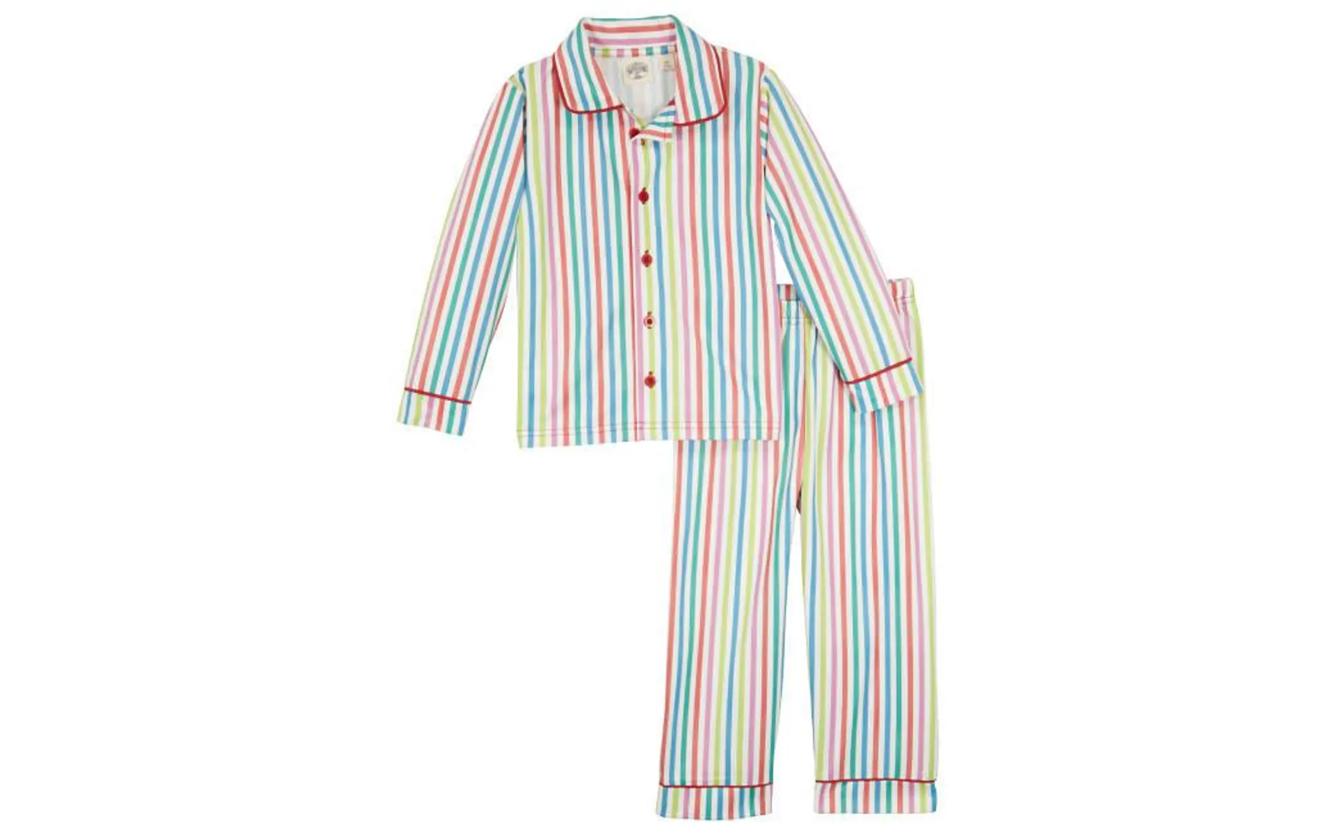 Outdoor Kids Holiday Stripe Long-Sleeve Pajamas Set for Babies, Toddlers, or Kids