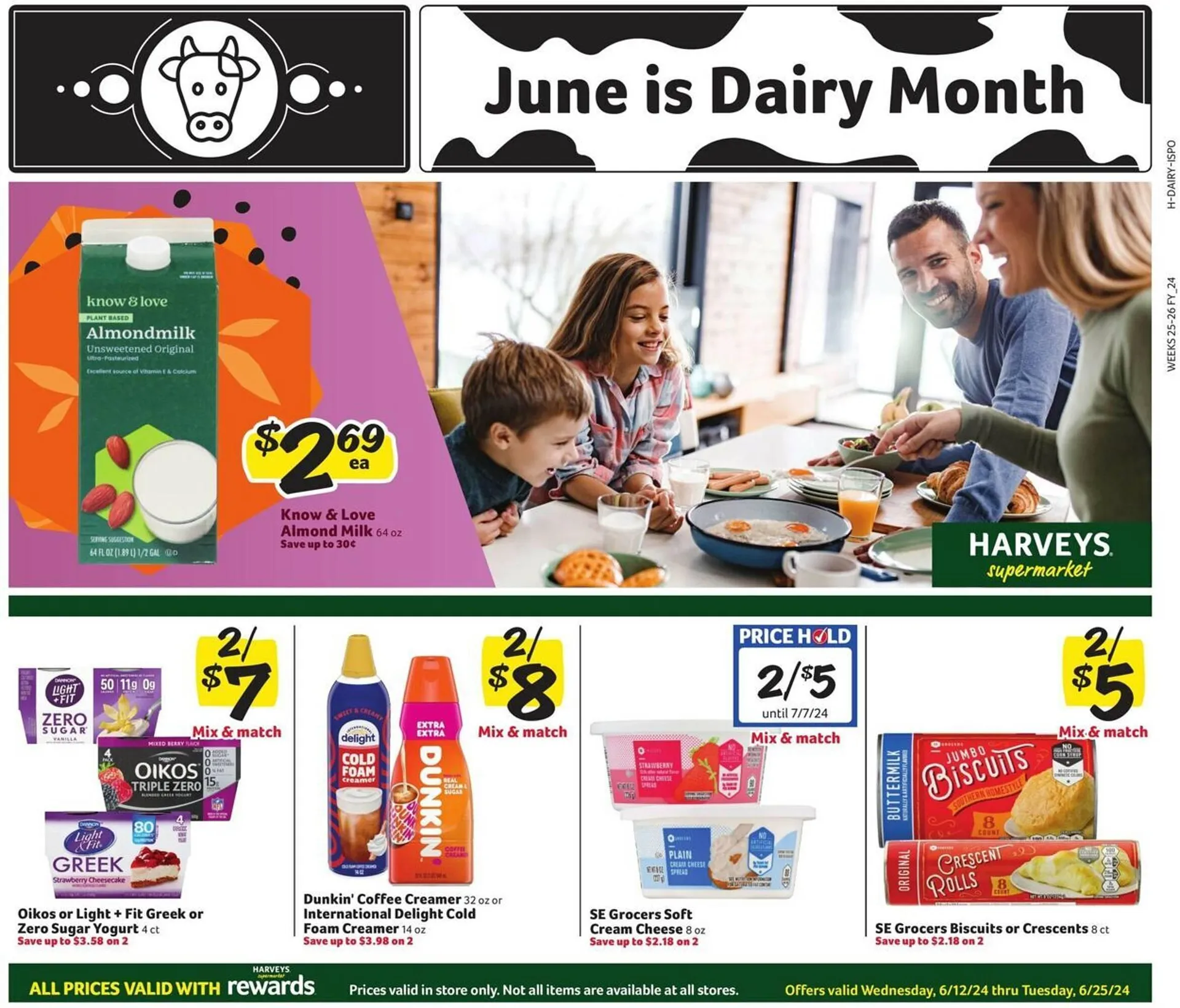 Weekly ad Harveys Supermarkets Weekly Ad from June 12 to June 25 2024 - Page 1