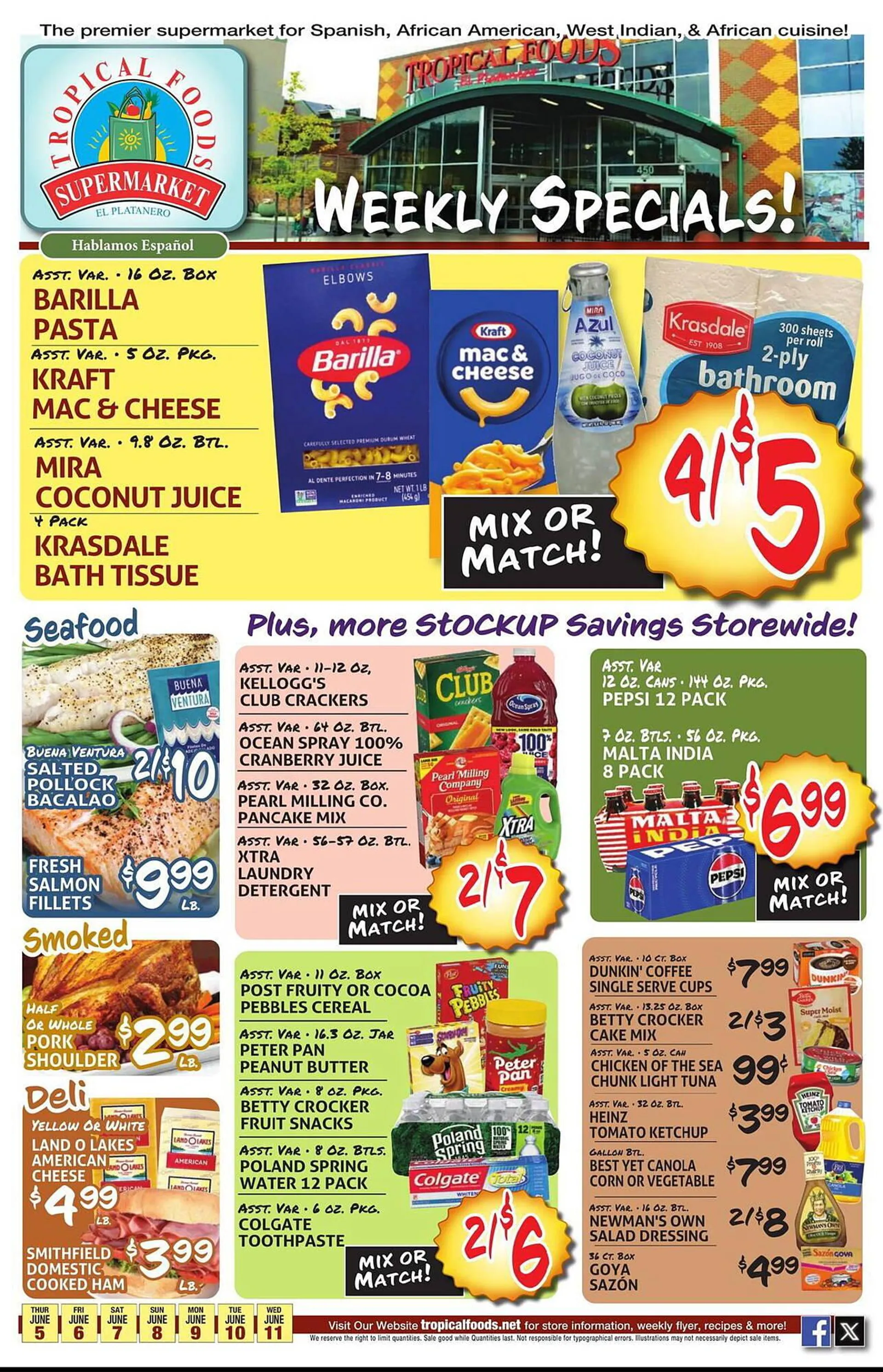 Weekly ad Tropical Foods Supermarket Weekly Ad from June 5 to June 11 2025 - Page 1