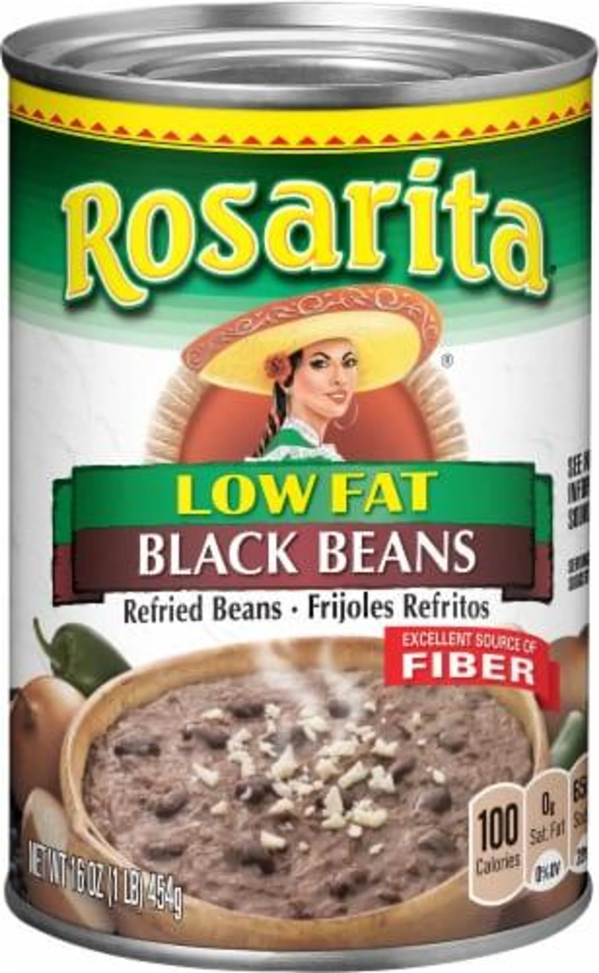 Rosarita® Low Fat Refried Black Beans