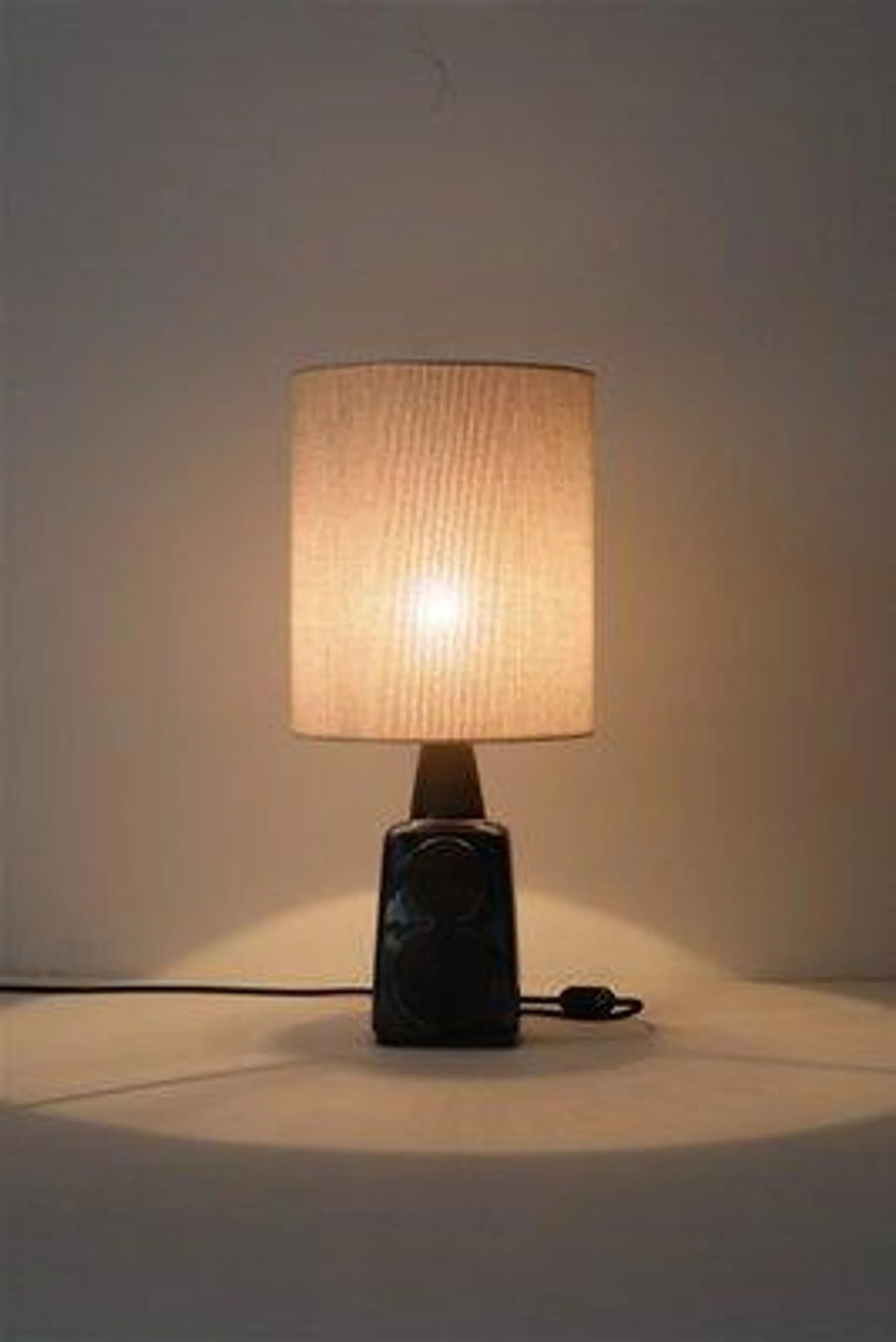 Large Ceramic 1097 Table Lamp by Einar Johansen for Søholm, 1960s