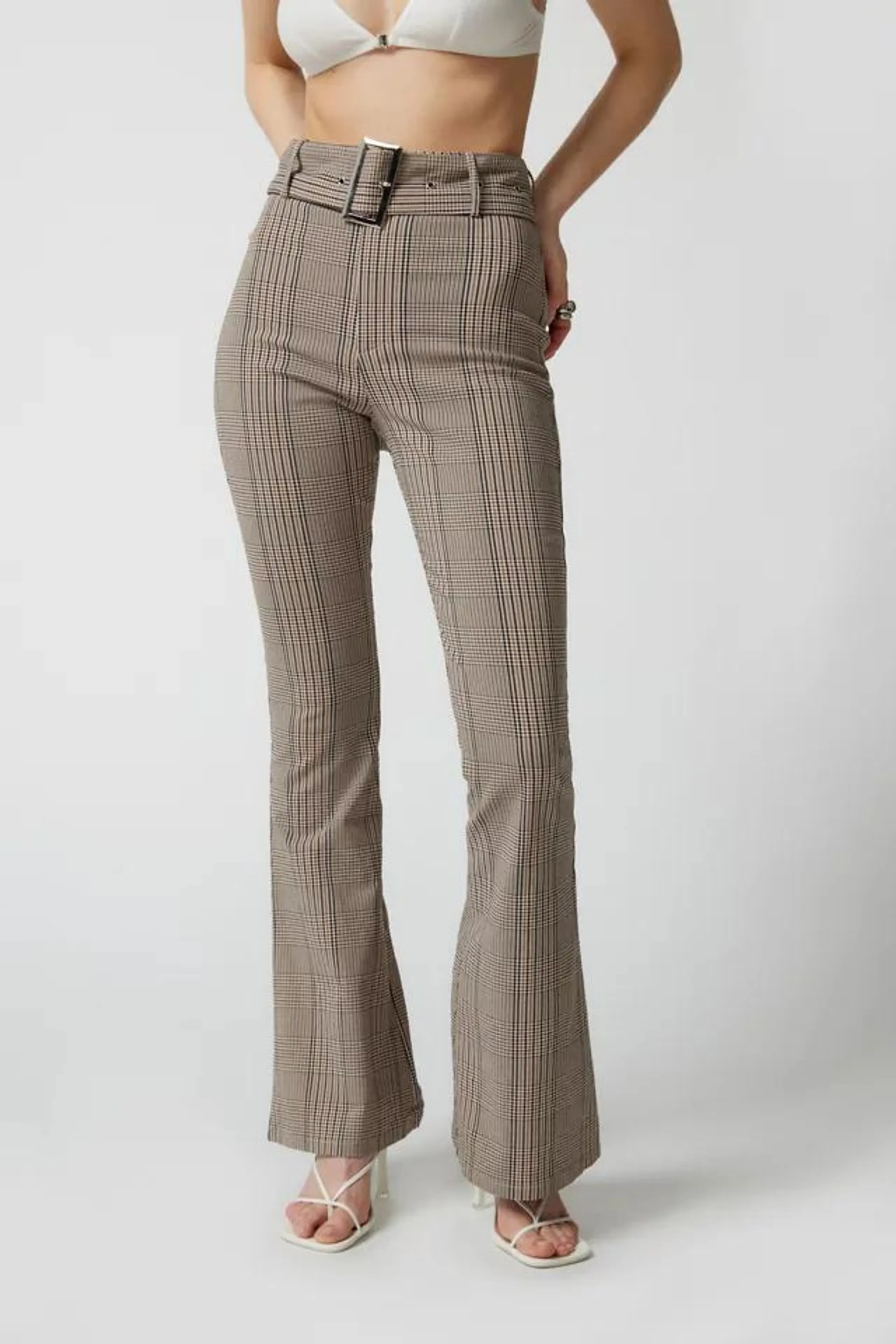 Daisy Street Checked Trouser Pant