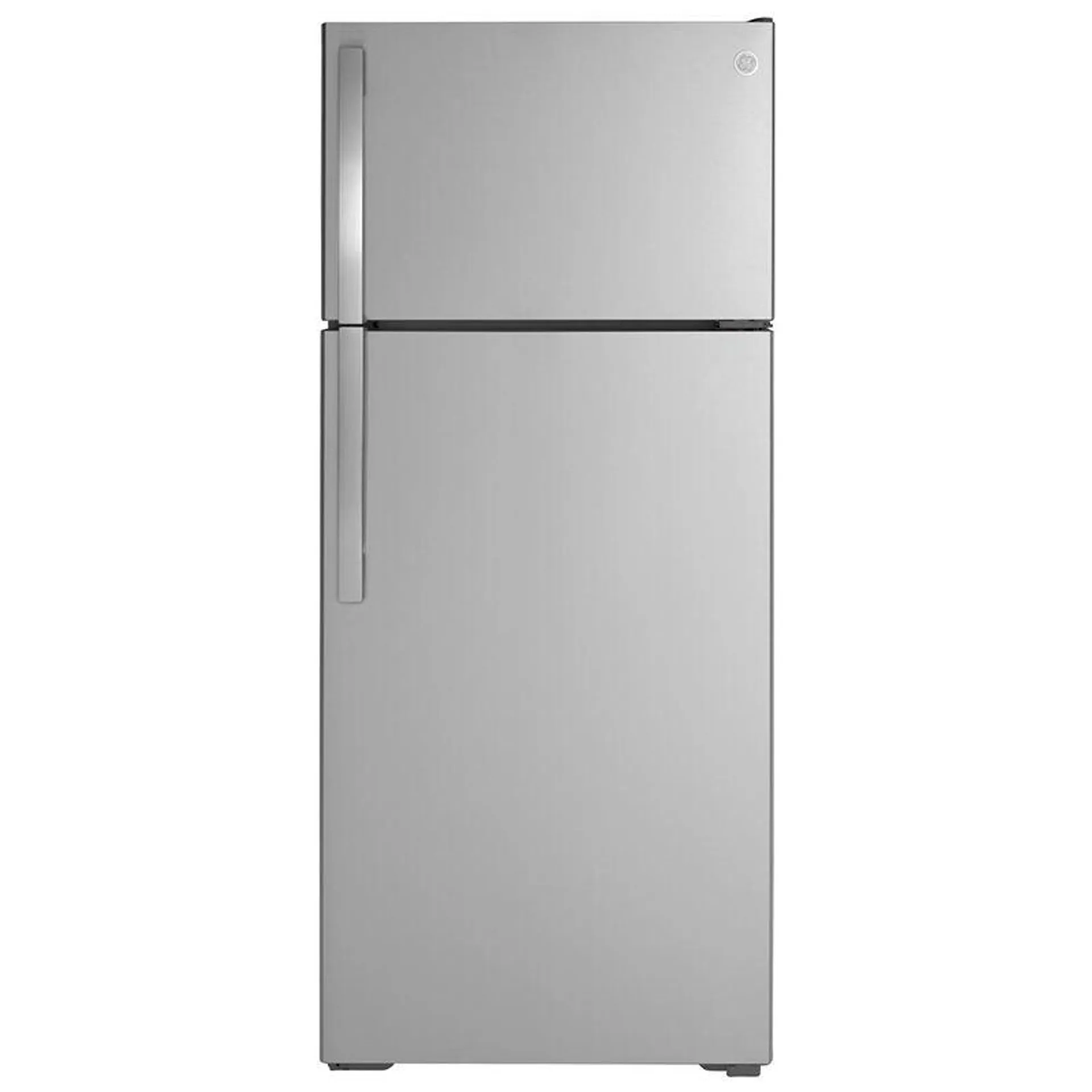 GE 28 in. 17.5 cu. ft. Top Freezer Refrigerator - Stainless Steel