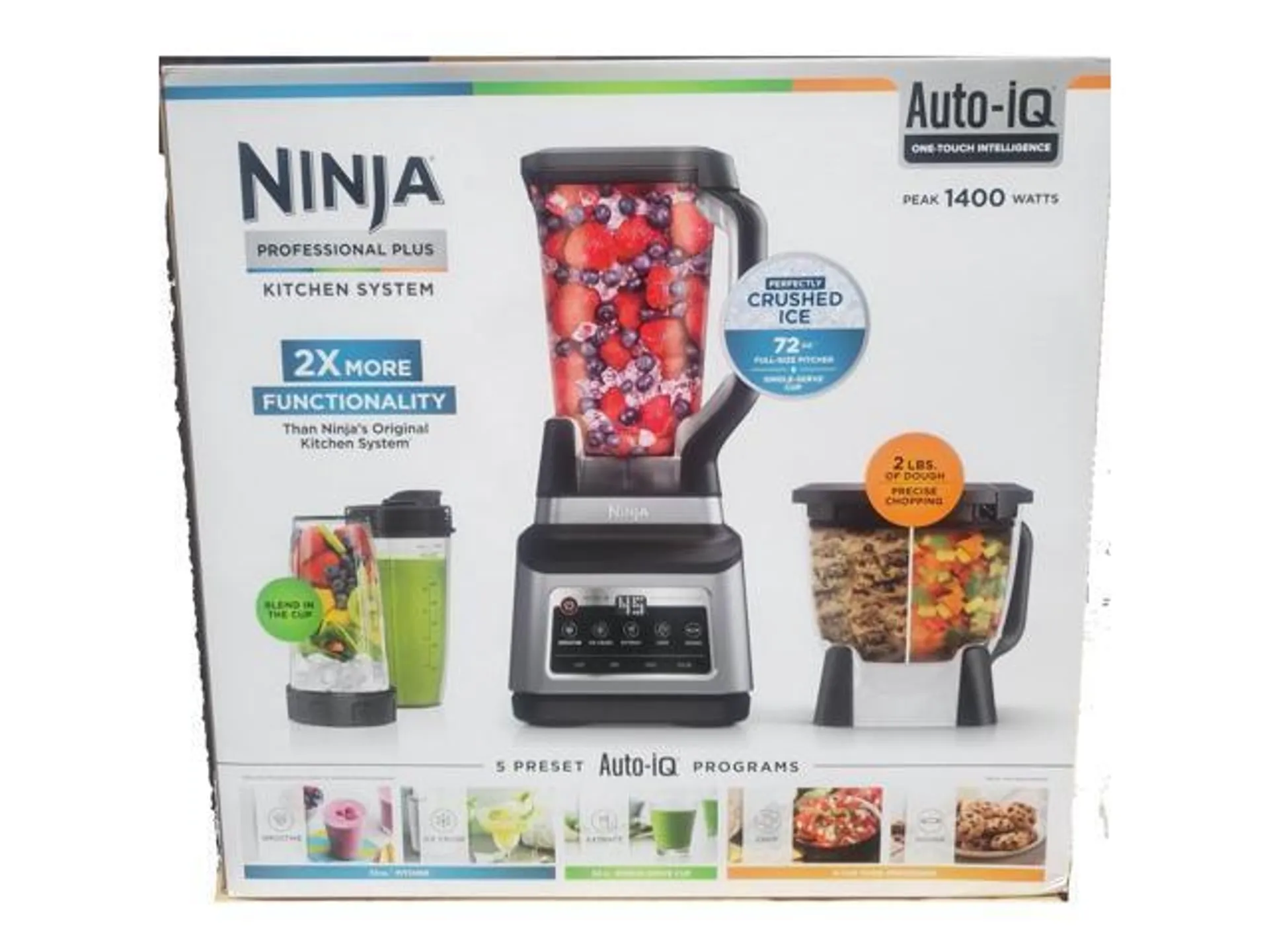 Ninja BN801 Professional Plus Kitchen System w/ Auto-iQ, & 64 oz Max Capacity