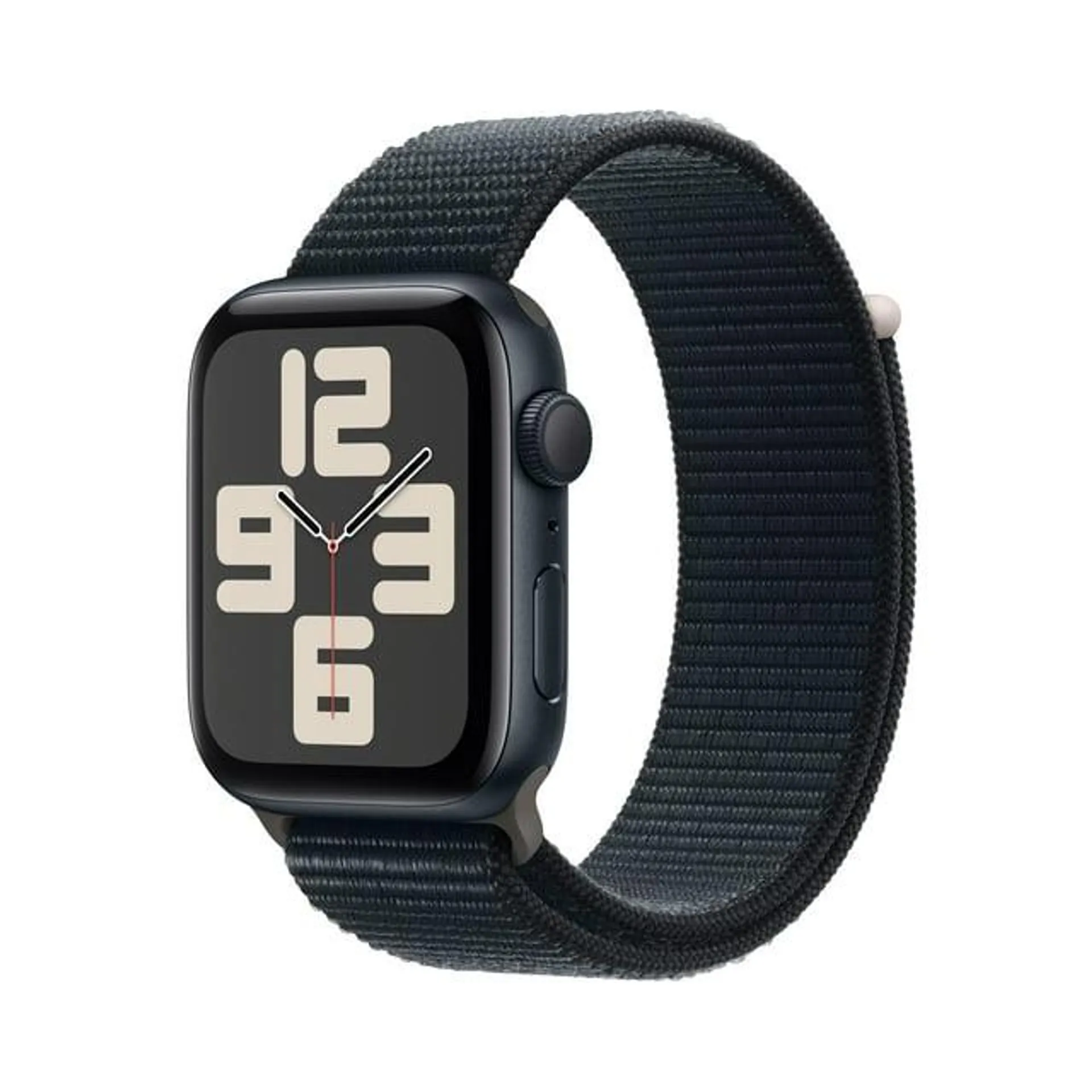 Apple Watch SE (2nd Gen) GPS 44mm Midnight Aluminum Case with Midnight Sport Loop. Fitness & Sleep Tracker, Crash Detection, Heart Rate MoniTor