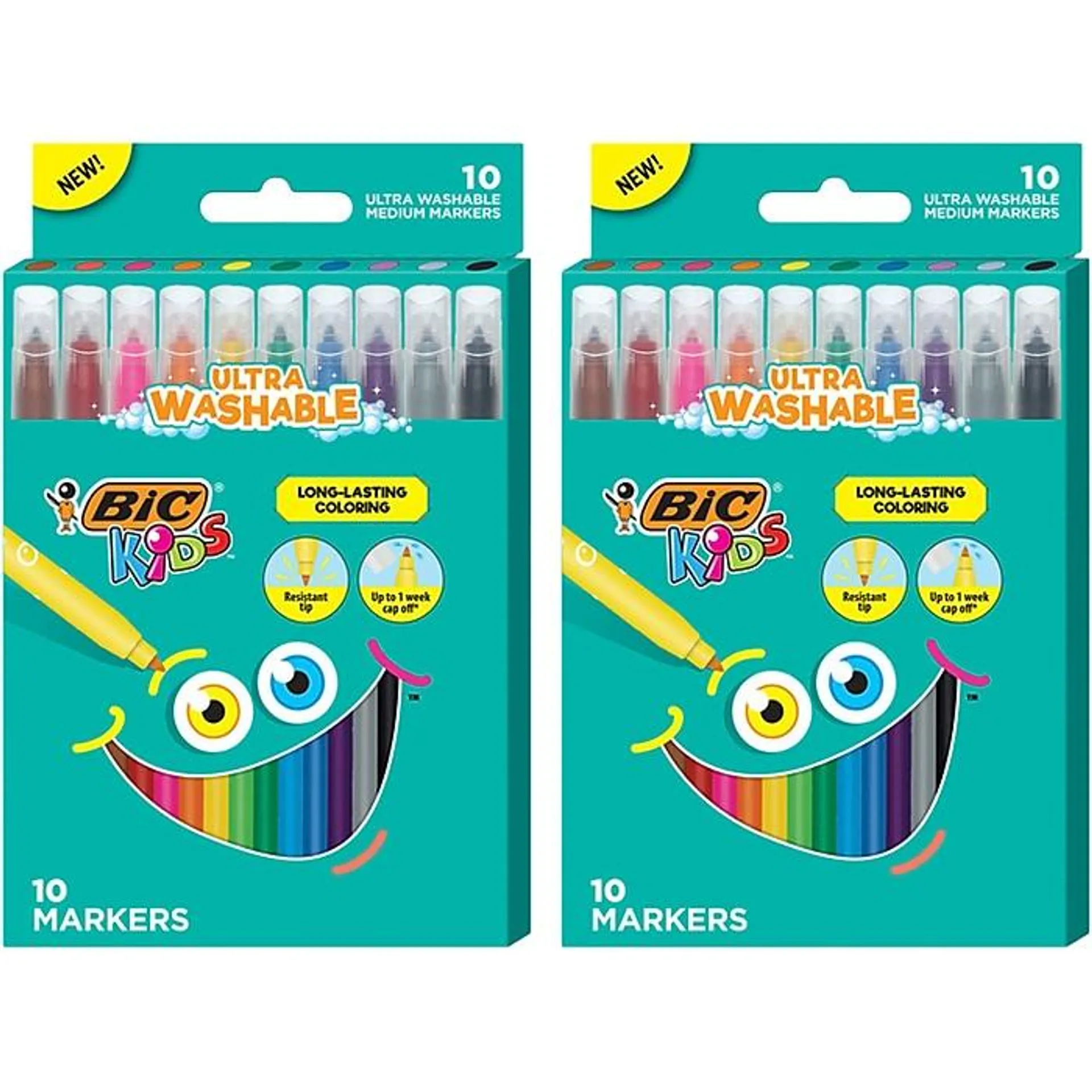 BIC Kids Ultra Washable Markers,